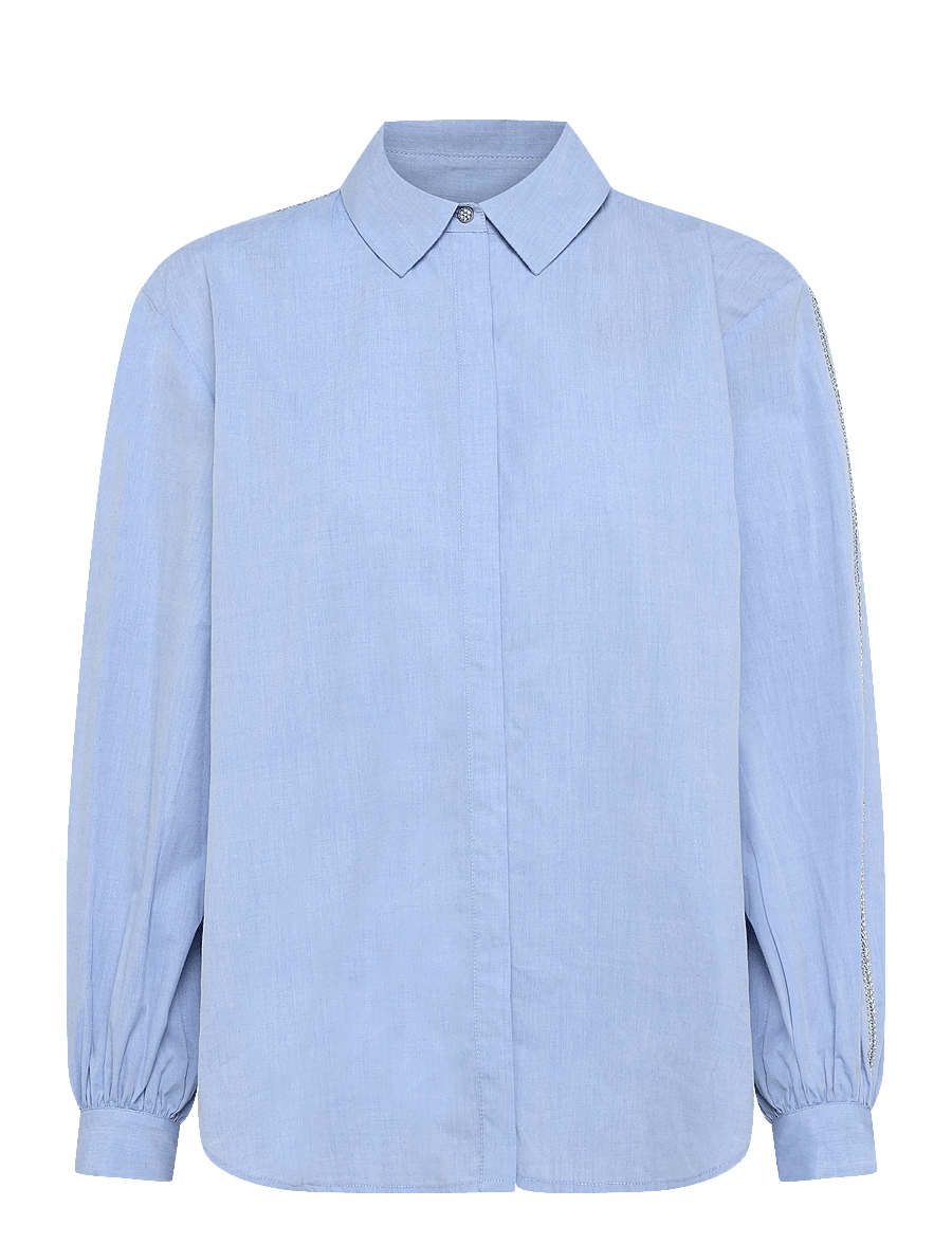 Bruuns Bazaar - ChelyoBBLure Shirt - langærmede skjorter - light blue - 0