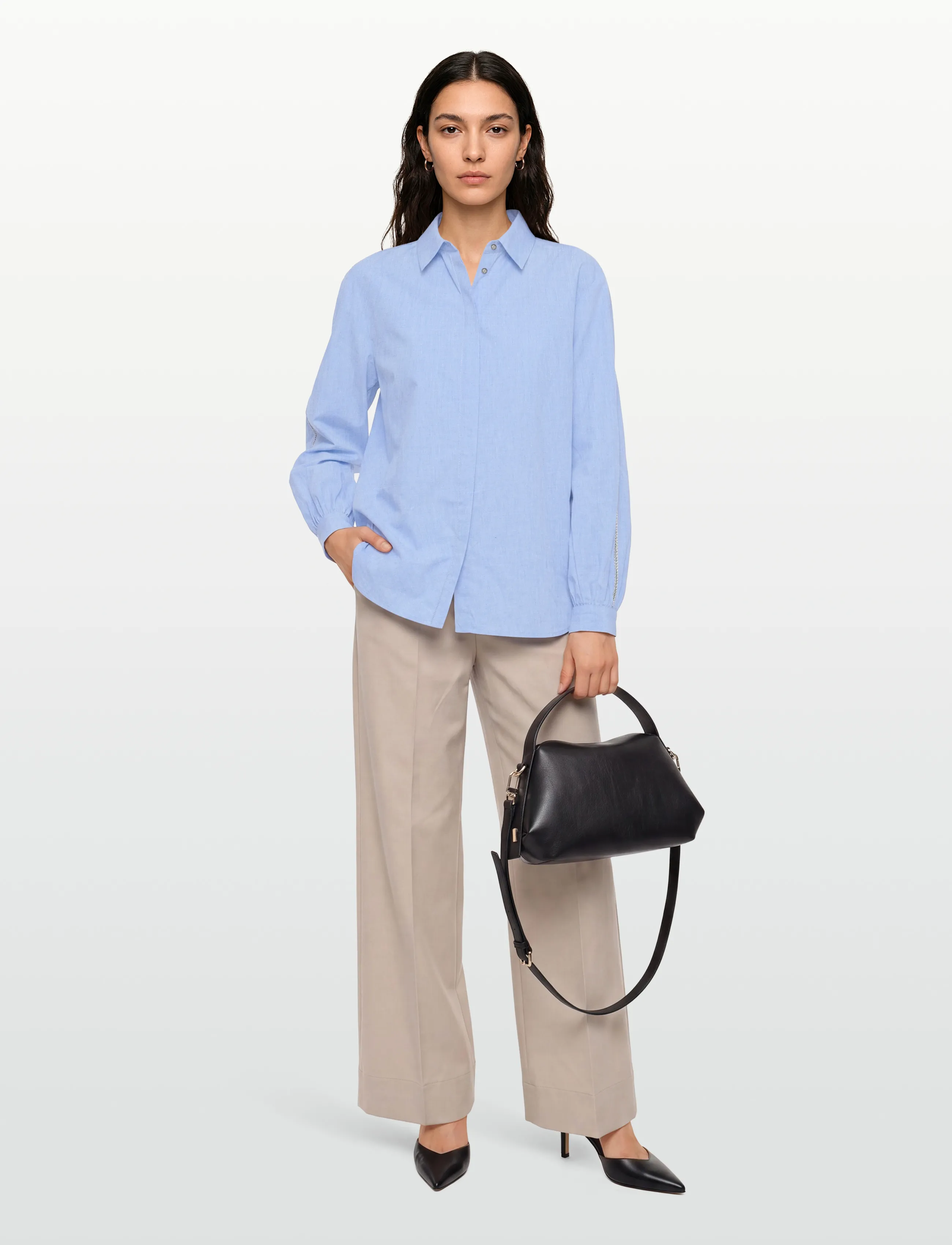Bruuns Bazaar - ChelyoBBLure Shirt - langärmlige hemden - light blue - 0