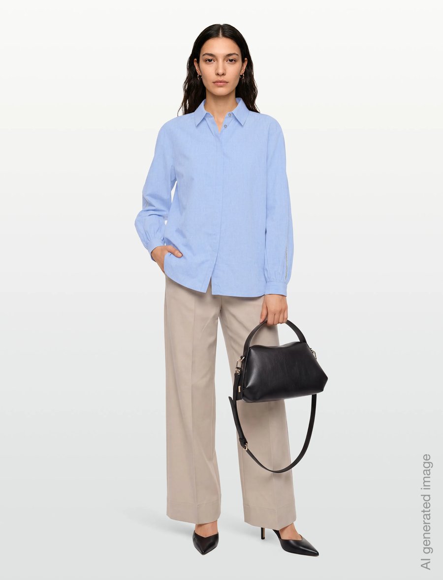 Bruuns Bazaar - ChelyoBBLure Shirt - langärmlige hemden - light blue - 0
