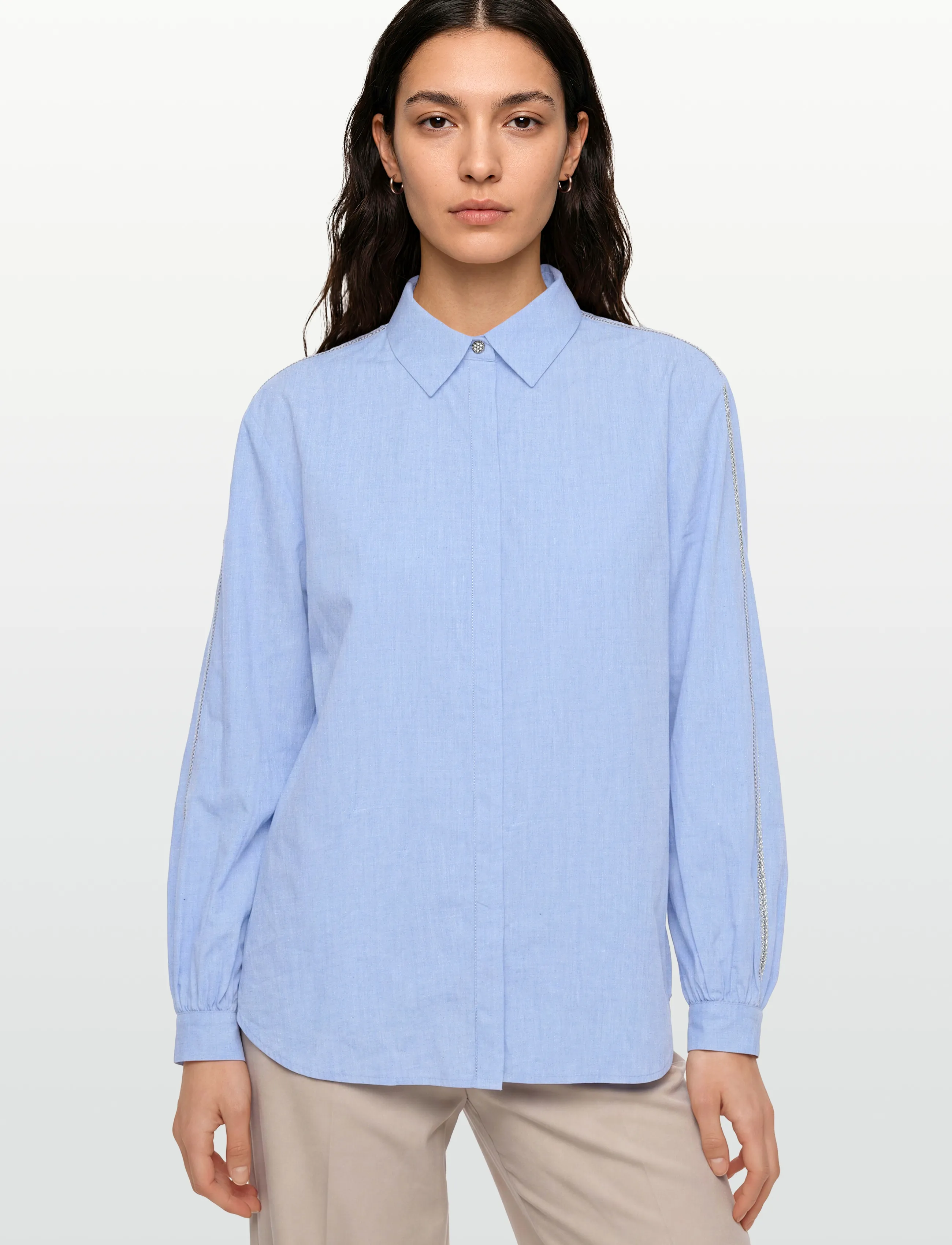 Bruuns Bazaar - ChelyoBBLure Shirt - langärmlige hemden - light blue - 3