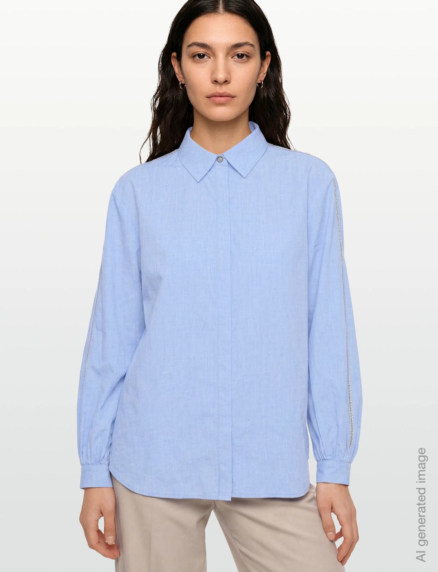Bruuns Bazaar - ChelyoBBLure Shirt - langärmlige hemden - light blue - 3