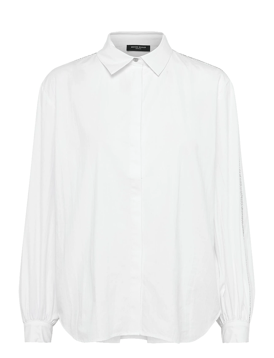 Bruuns Bazaar - ChelyoBBLure Shirt - langærmede skjorter - white - 0