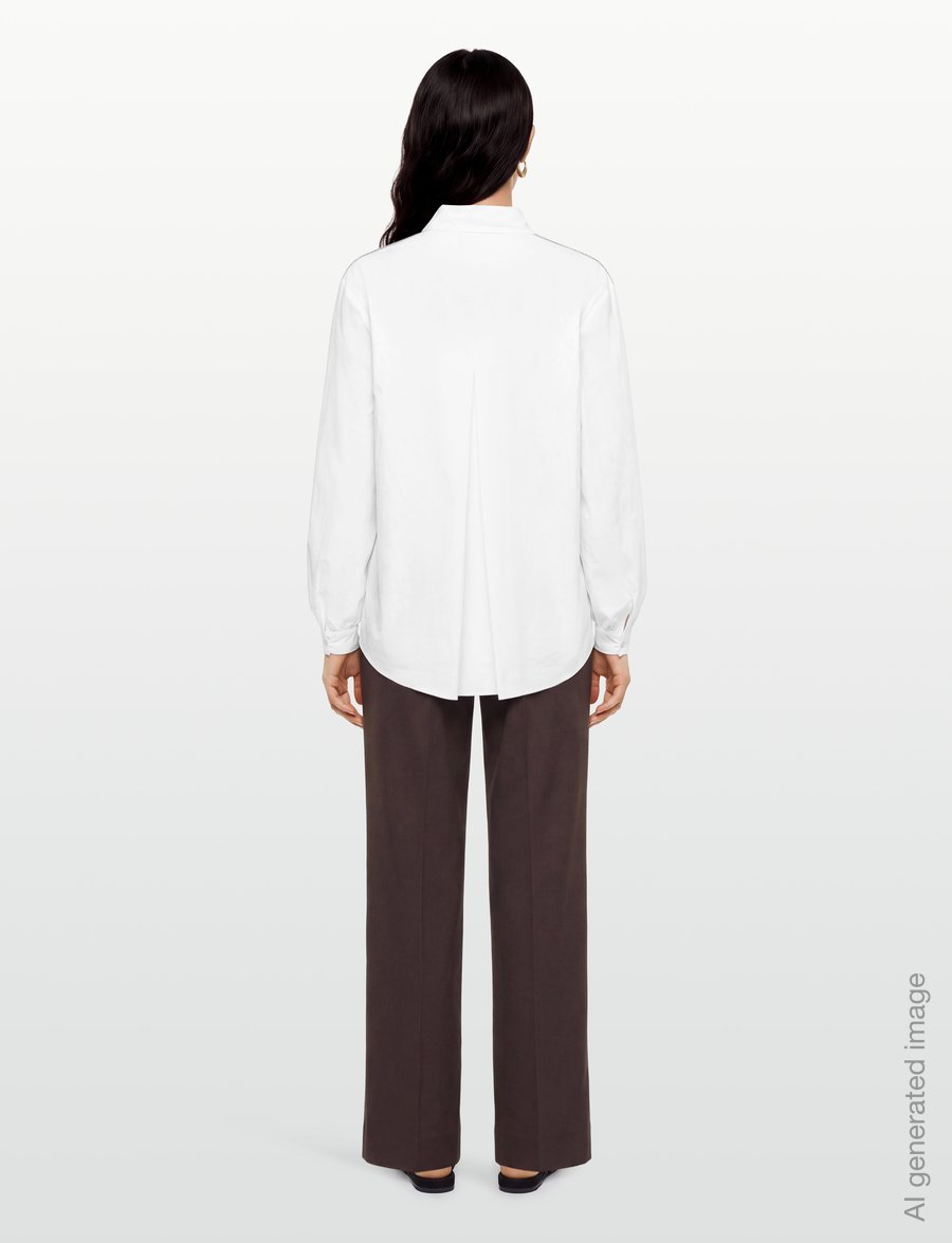 Bruuns Bazaar - ChelyoBBLure Shirt - långärmade skjortor - white - 4