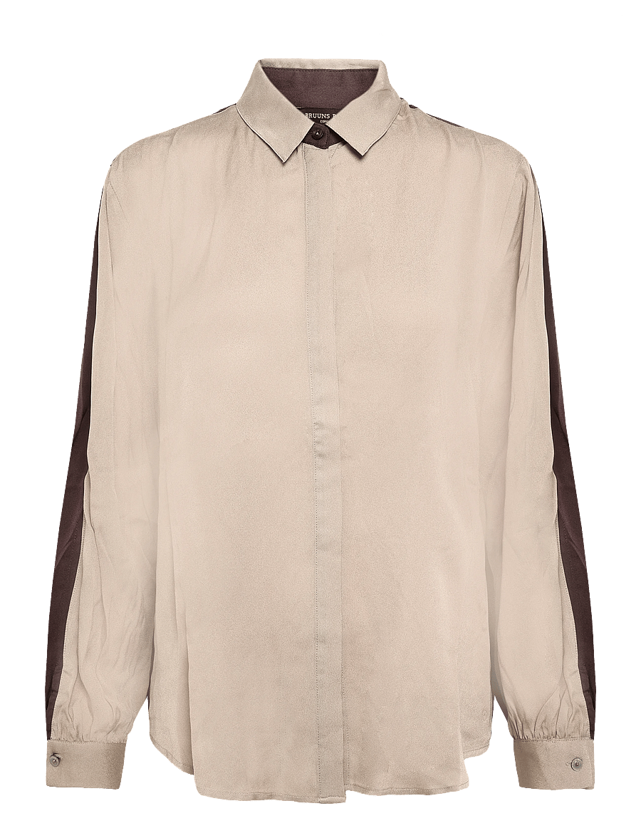 Bruuns Bazaar - KamilleBBLure shirt - langärmlige hemden - roasted cashew - 0