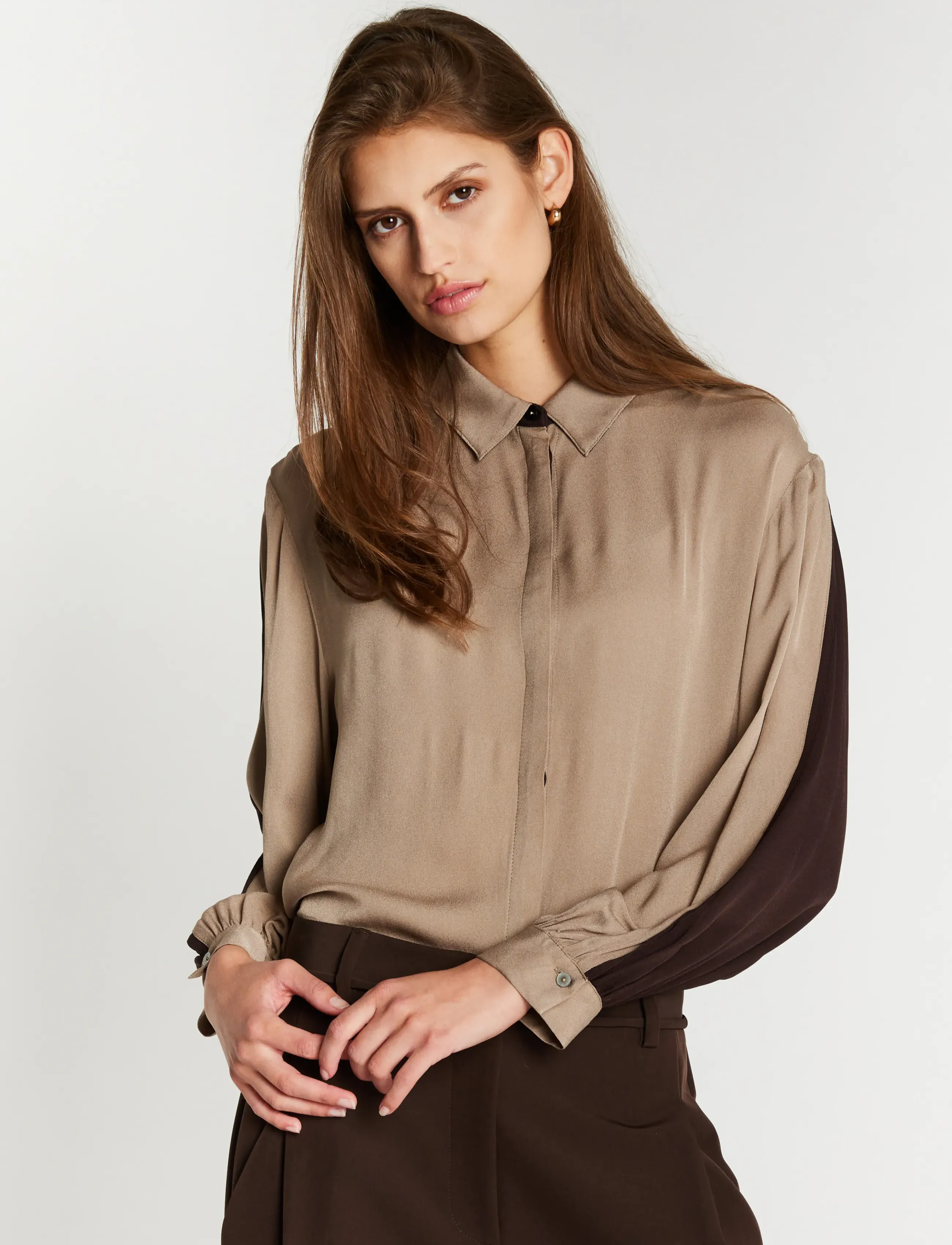 Bruuns Bazaar - KamilleBBLure shirt - long-sleeved shirts - roasted cashew - 4