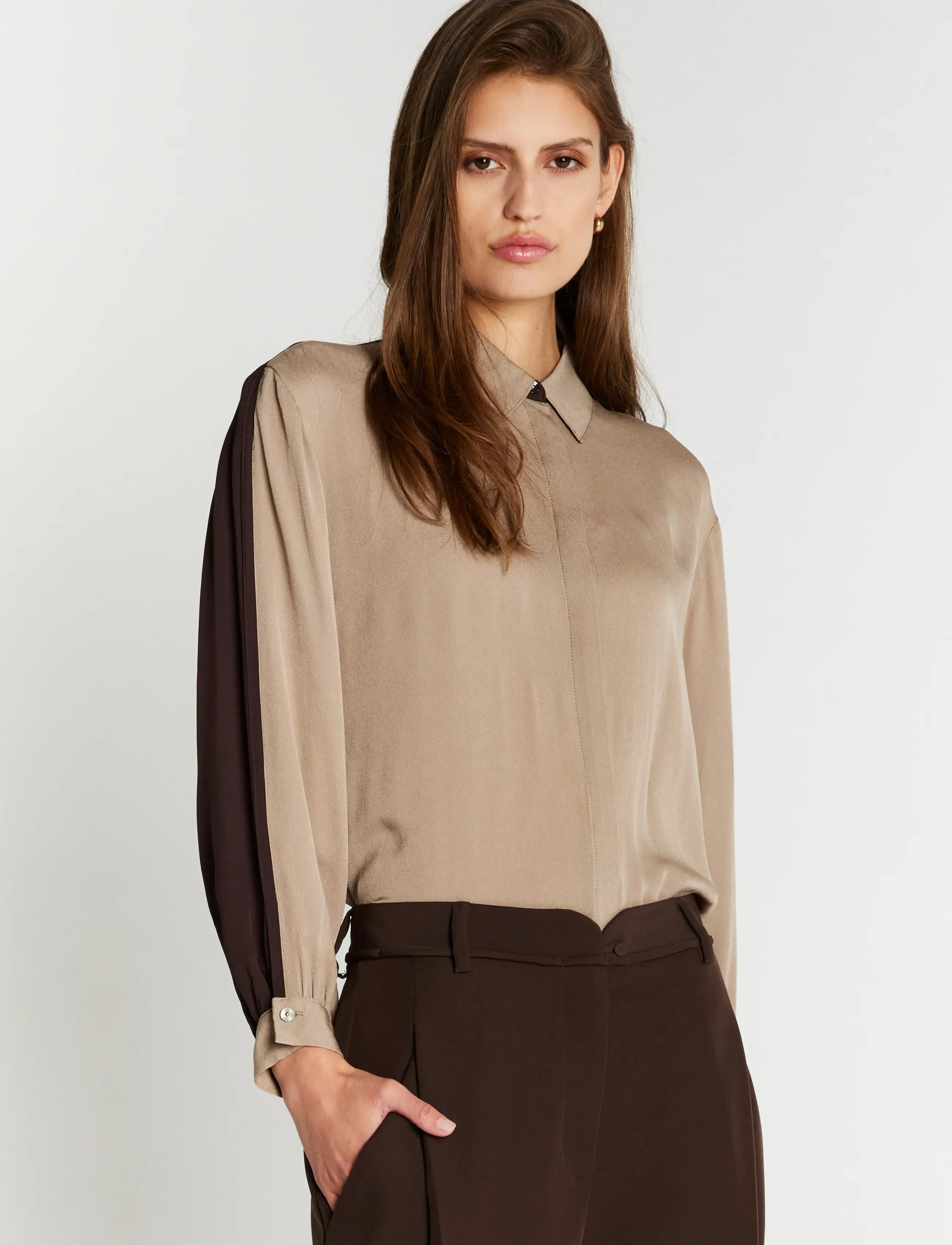Bruuns Bazaar - KamilleBBLure shirt - long-sleeved shirts - roasted cashew - 5