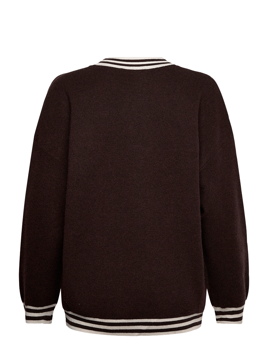 Bruuns Bazaar - ChalinaBBSira knit cardigan - dark brown - 1