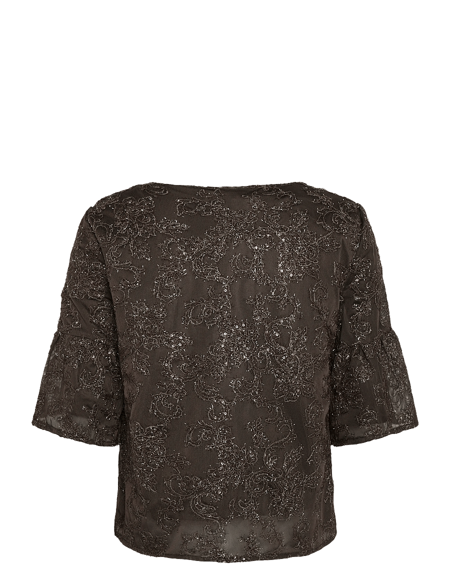 Bruuns Bazaar - PholidoBBCarlie blouse - kurzärmelige blusen - brown - 1