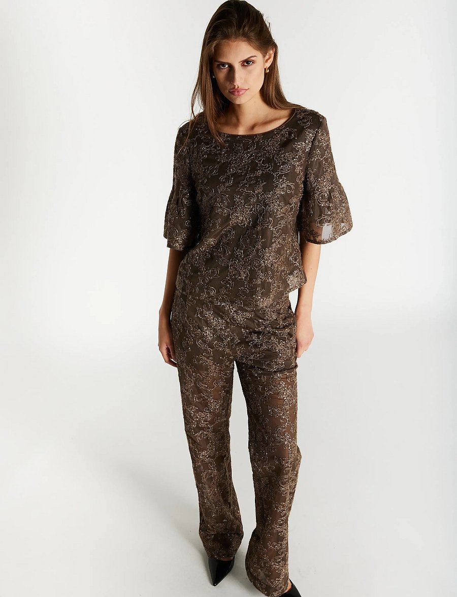 Bruuns Bazaar - PholidoBBLynetta pants - hose mit geradem bein - brown - 4