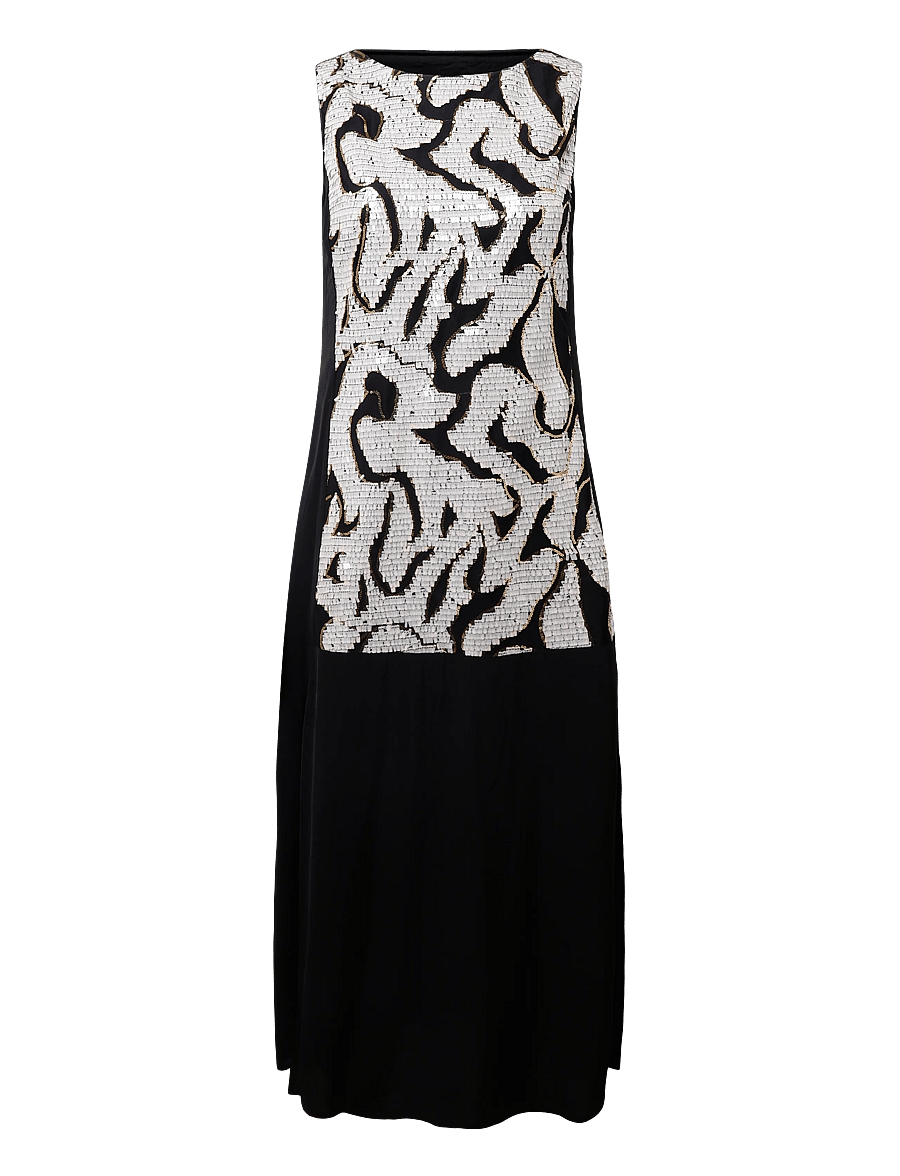 Bruuns Bazaar - BetelBBMae dress - pailletkjoler - black cream - 0