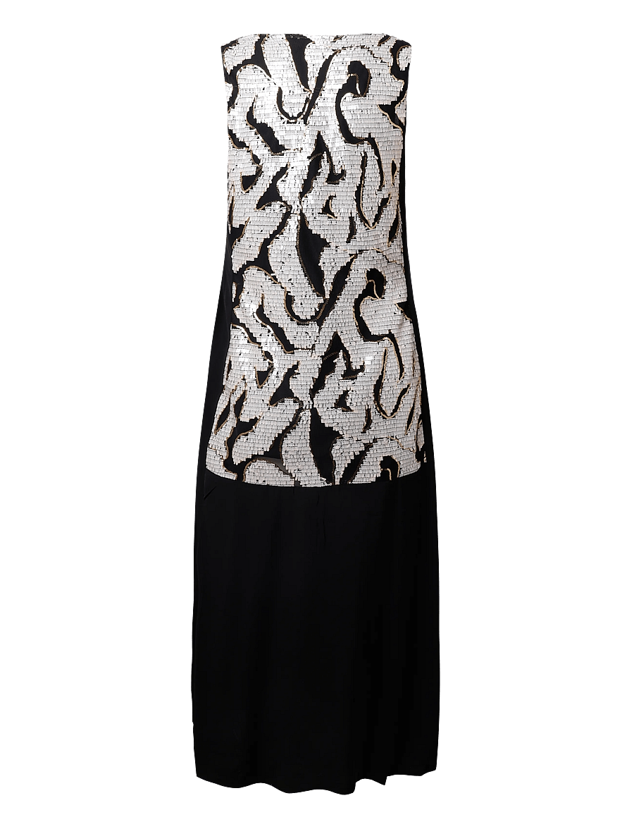 Bruuns Bazaar - BetelBBMae dress - pailletkjoler - black cream - 1