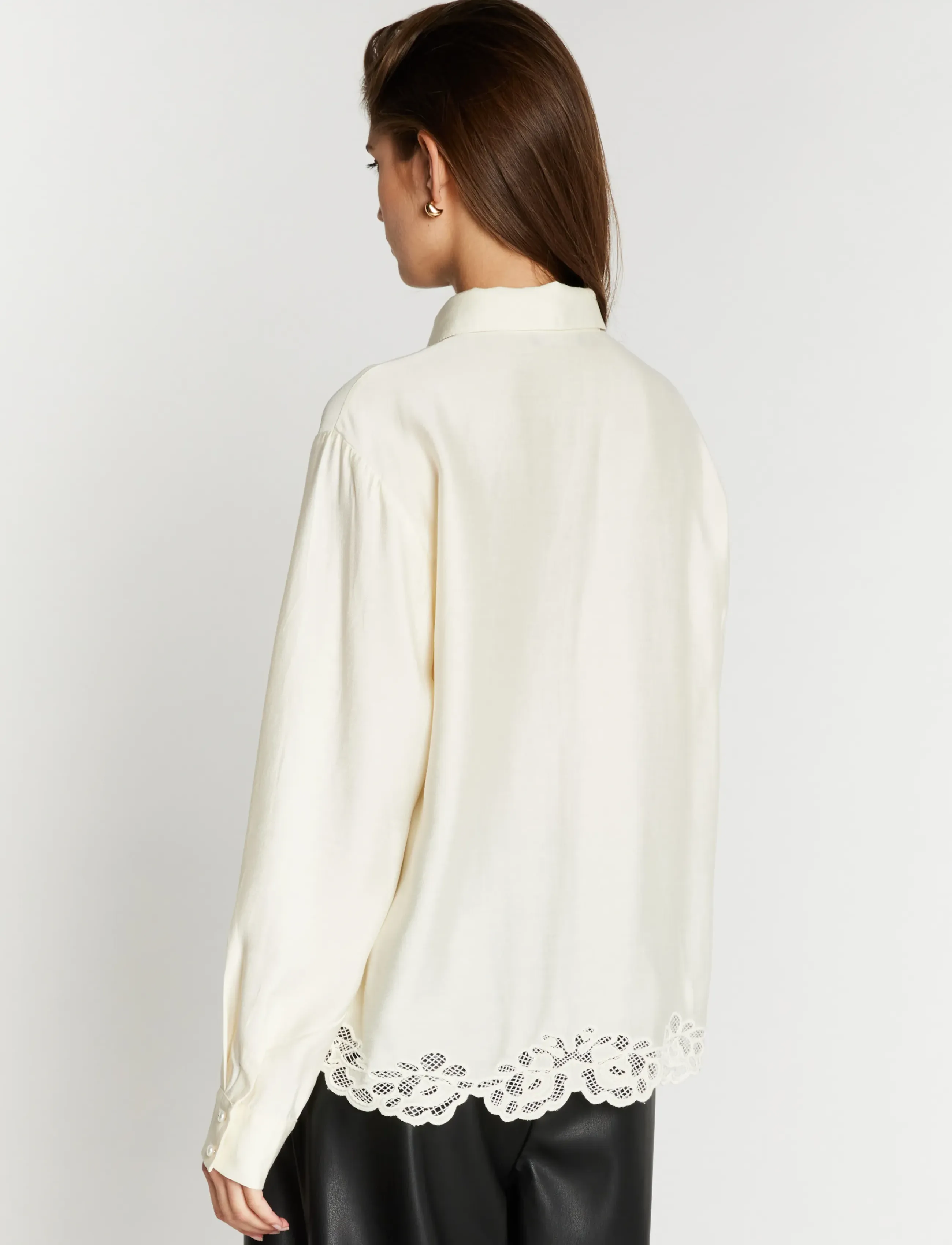 Bruuns Bazaar - ChamaBBAlya shirt - langärmlige blusen - snow white - 3