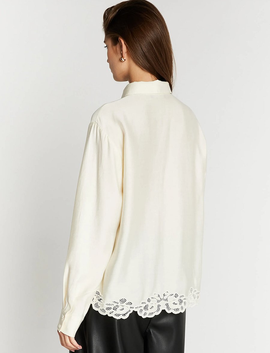 Bruuns Bazaar - ChamaBBAlya shirt - langærmede skjorter - snow white - 3