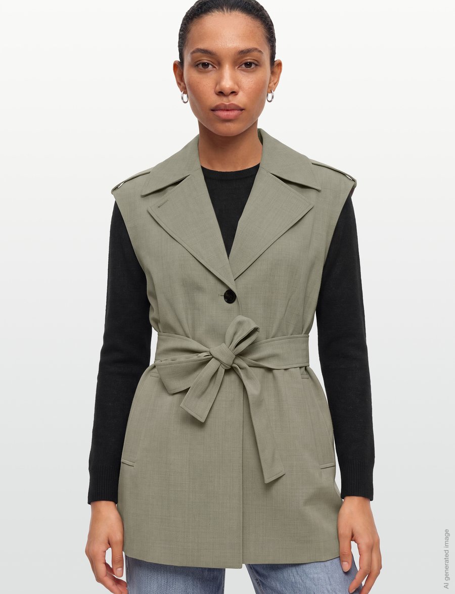 Bruuns Bazaar - PhialaBBAmalita vest - blazers met één knopenrij - beige melange - 3
