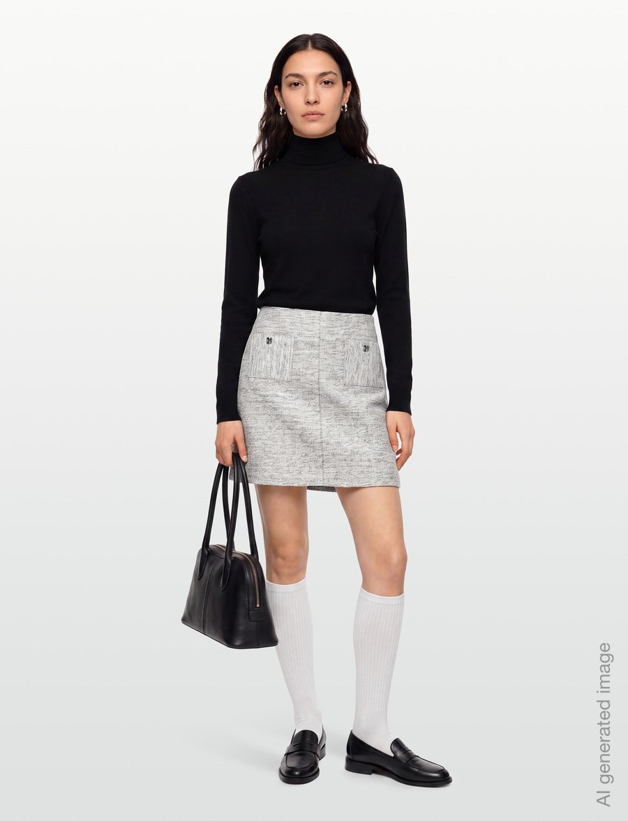 Bruuns Bazaar - PelagoBBShort skirt - kurze röcke - golden grey - 0