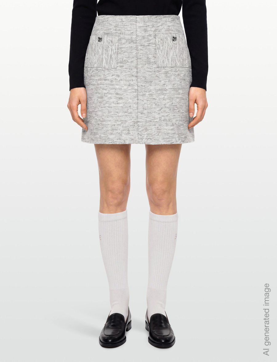 Bruuns Bazaar - PelagoBBShort skirt - kurze röcke - golden grey - 3