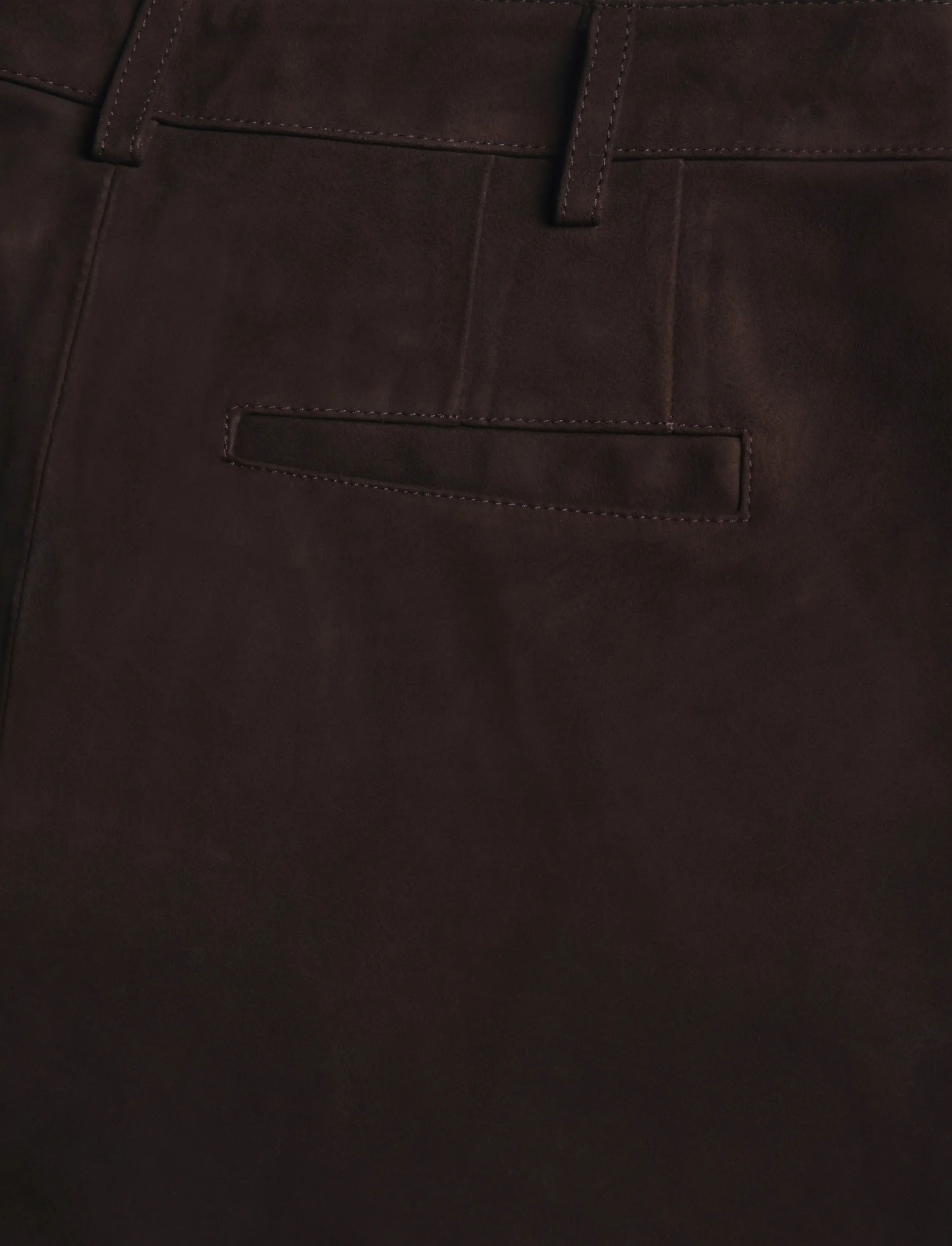 Bruuns Bazaar - SuedaBBBarel suede pants - barrel trousers - dark brown - 2