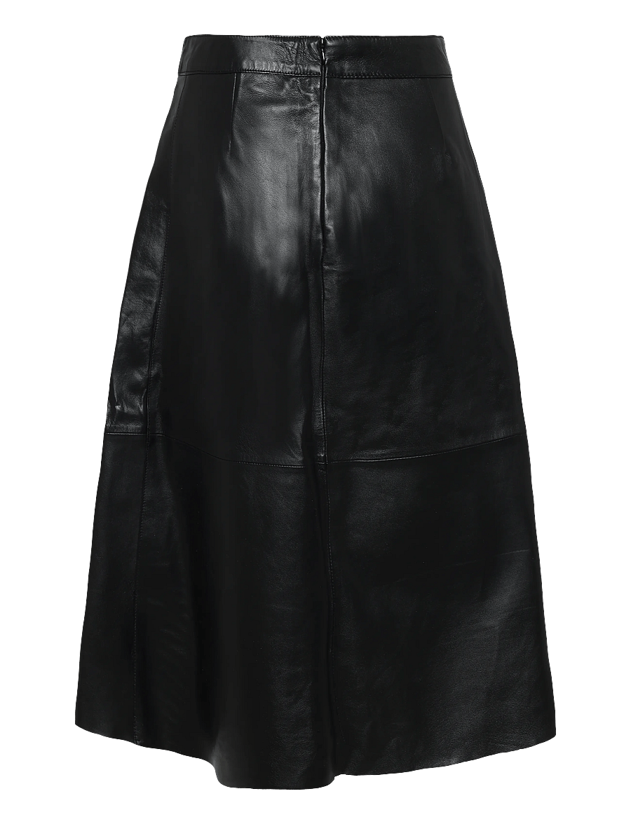 Bruuns Bazaar - SoftiBBIreni leather skirt - nahkseelikud - black - 1