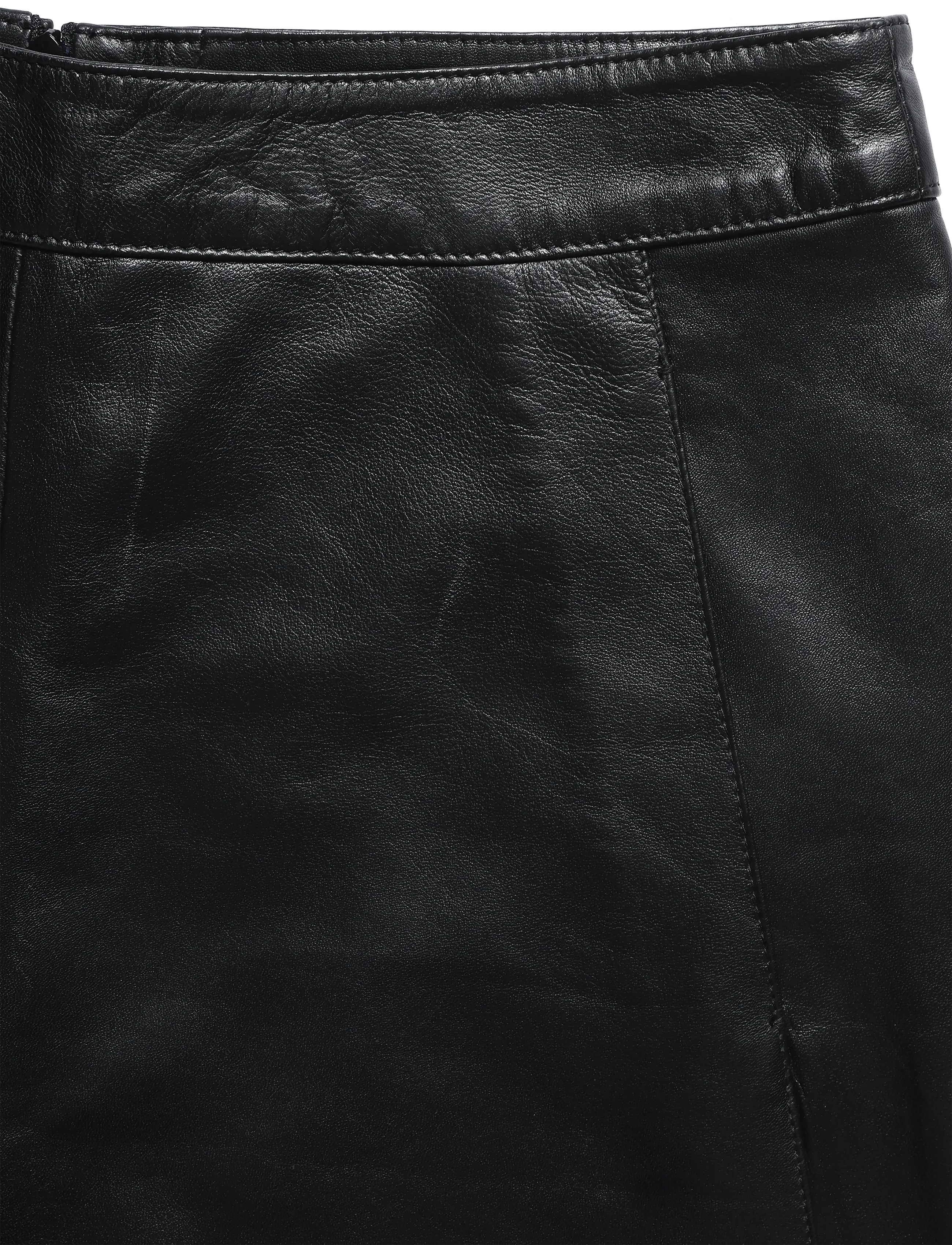 Bruuns Bazaar - SoftiBBIreni leather skirt - nahkseelikud - black - 2