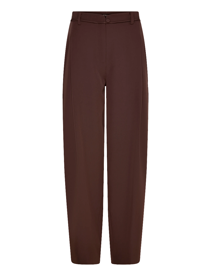 Bruuns Bazaar - RubySusBBJonat pants - straight leg trousers - dark brown - 0