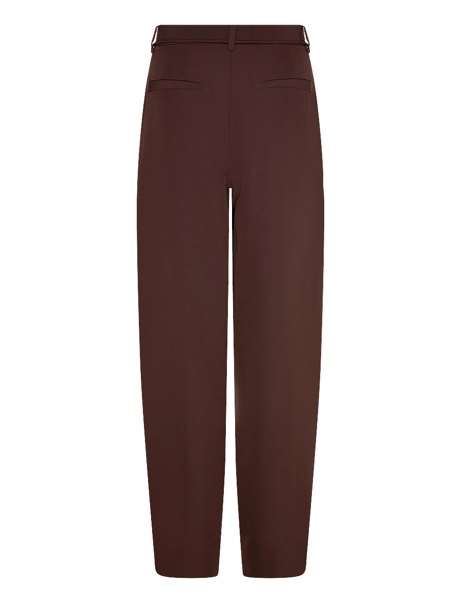 Bruuns Bazaar - RubySusBBJonat pants - straight leg trousers - dark brown - 1