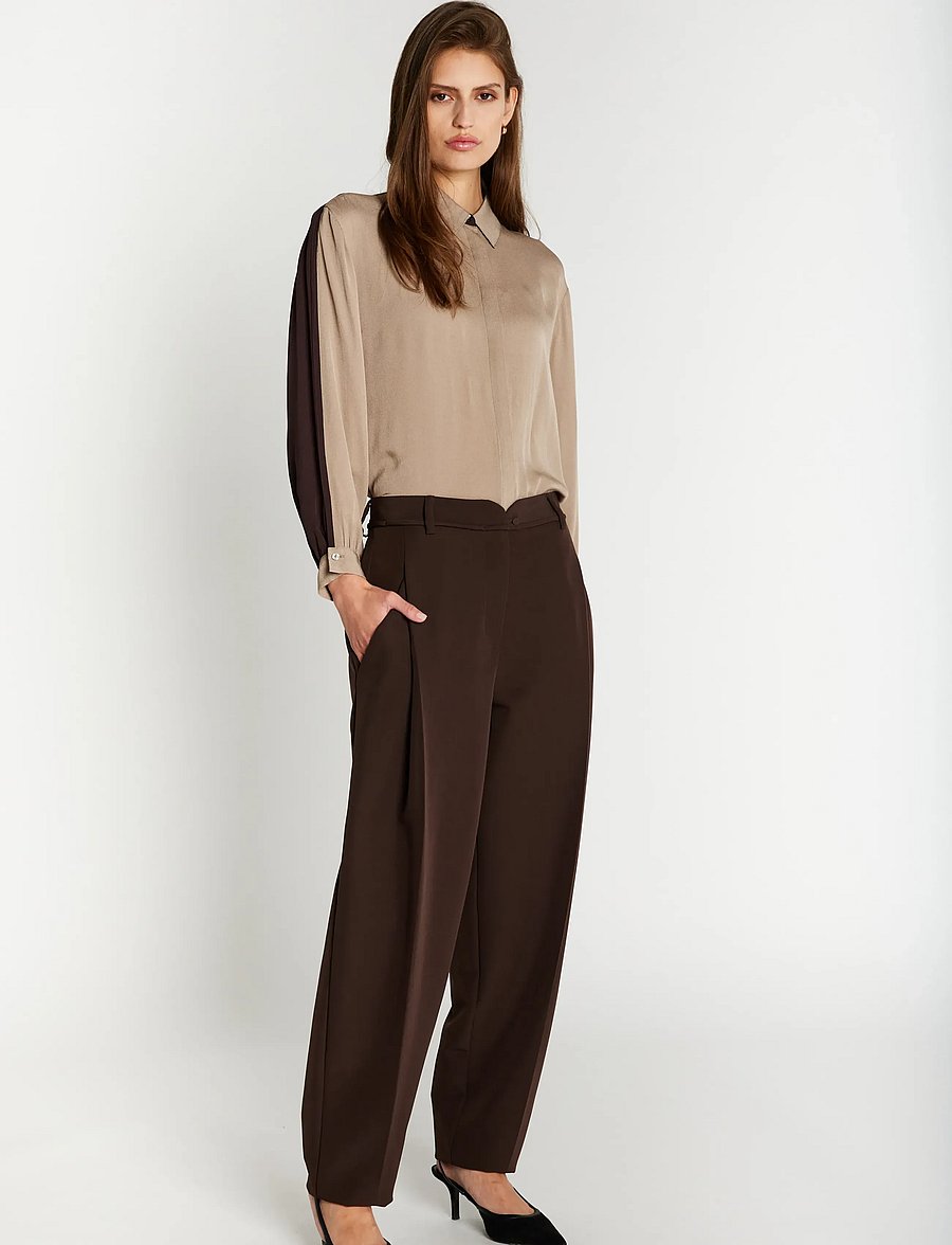 Bruuns Bazaar - RubySusBBJonat pants - bukser med lige ben - dark brown - 3
