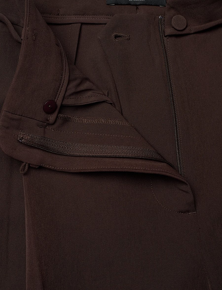 Bruuns Bazaar - RubySusBBJonat pants - straight leg trousers - dark brown - 3