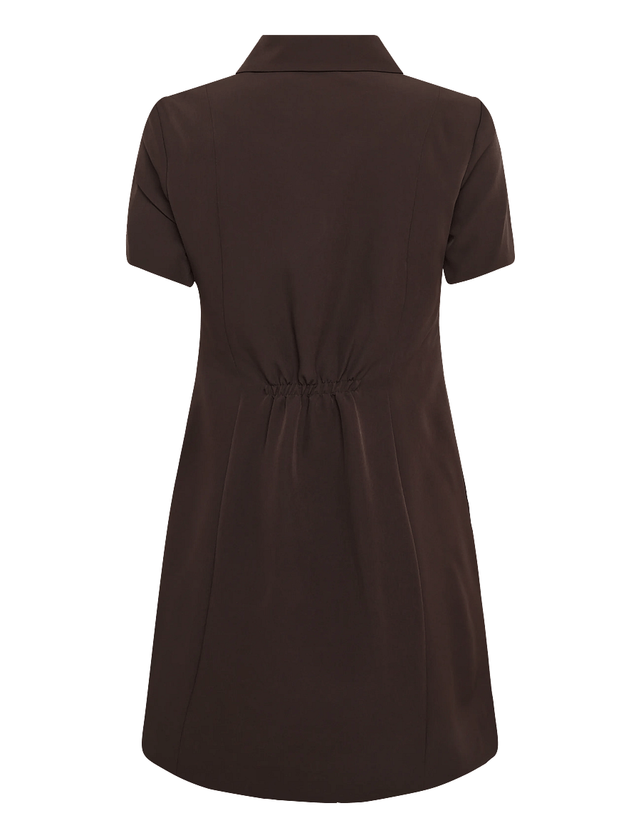 Bruuns Bazaar - RubySusBBZendia dress - pidulikud kleidid - dark brown - 1