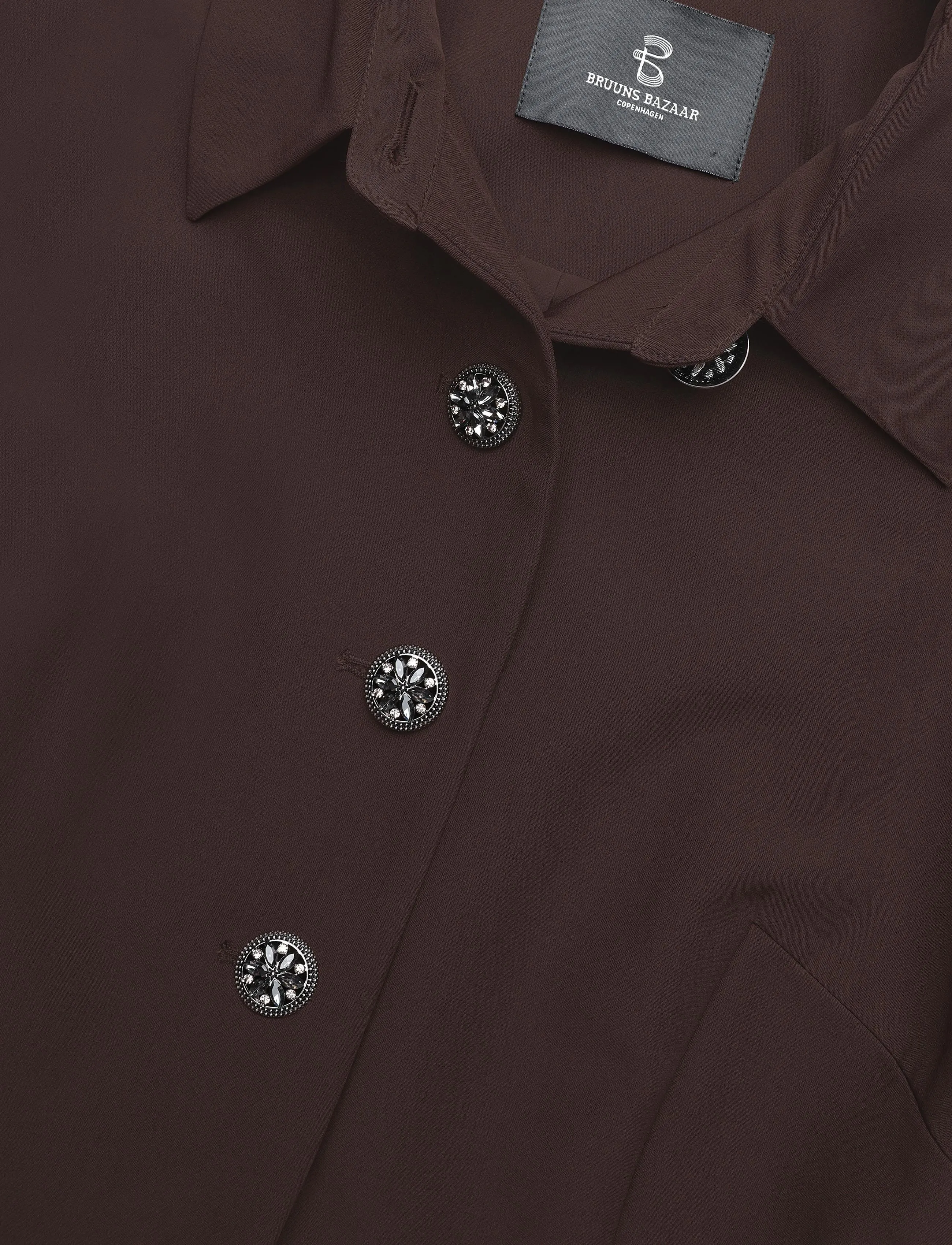Bruuns Bazaar - RubySusBBZendia dress - pidulikud kleidid - dark brown - 2
