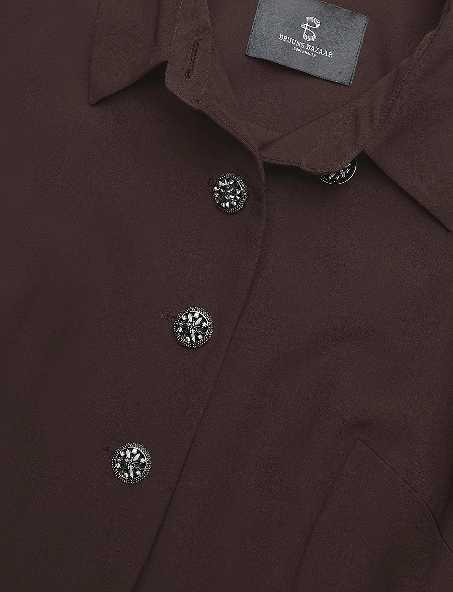 Bruuns Bazaar - RubySusBBZendia dress - pidulikud kleidid - dark brown - 2