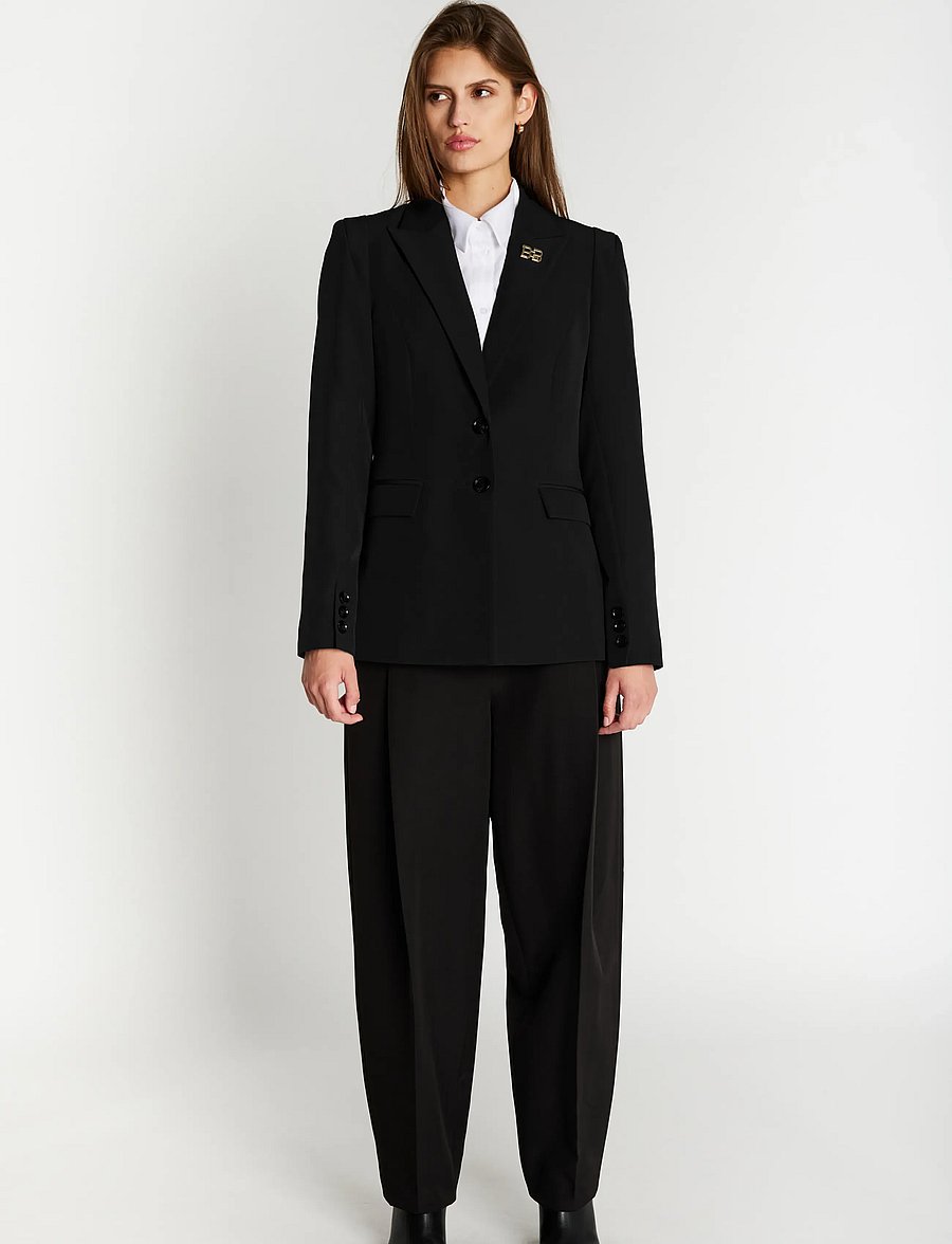 Bruuns Bazaar - RubySusBBSora blazer - dobbelspente blazere - black - 0