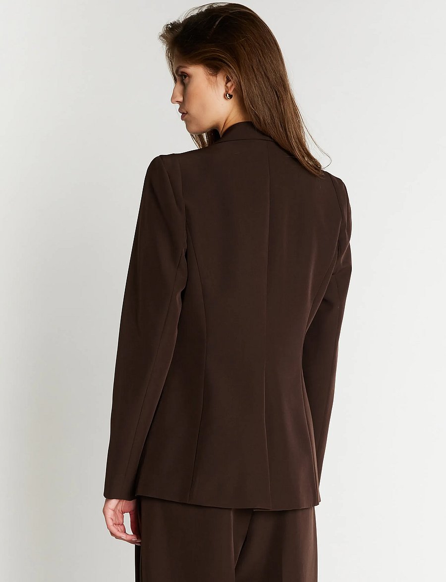 Bruuns Bazaar - RubySusBBSora blazer - kaherealised pintsakud - dark brown - 3