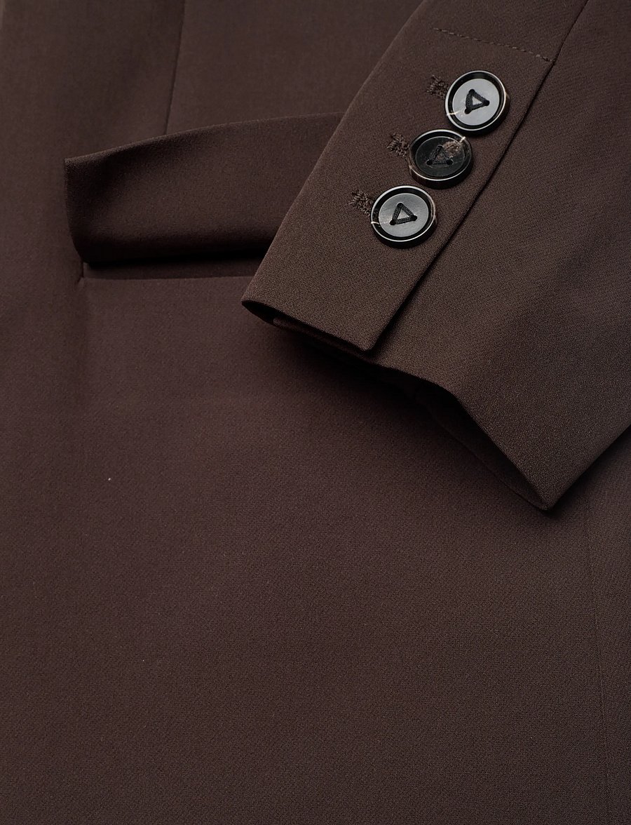 Bruuns Bazaar - RubySusBBSora blazer - zweireihige blazer - dark brown - 3