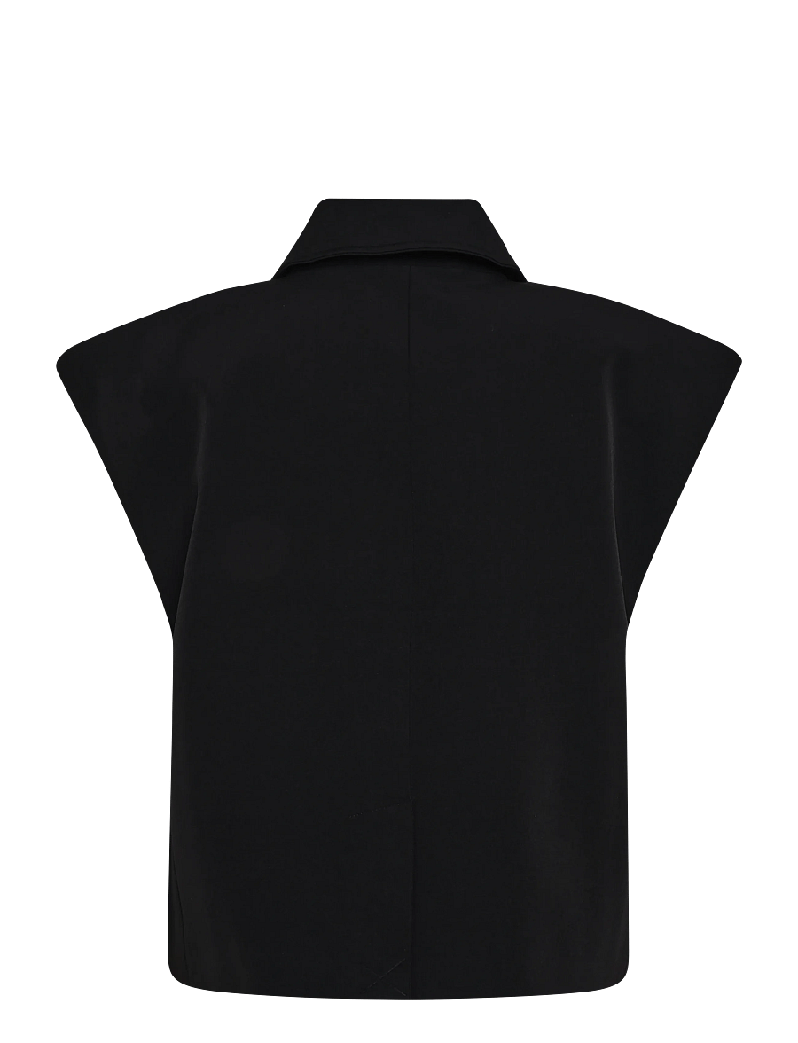 Bruuns Bazaar - RubySusBBLita waistcoat - Ülikonna vestid - black - 1