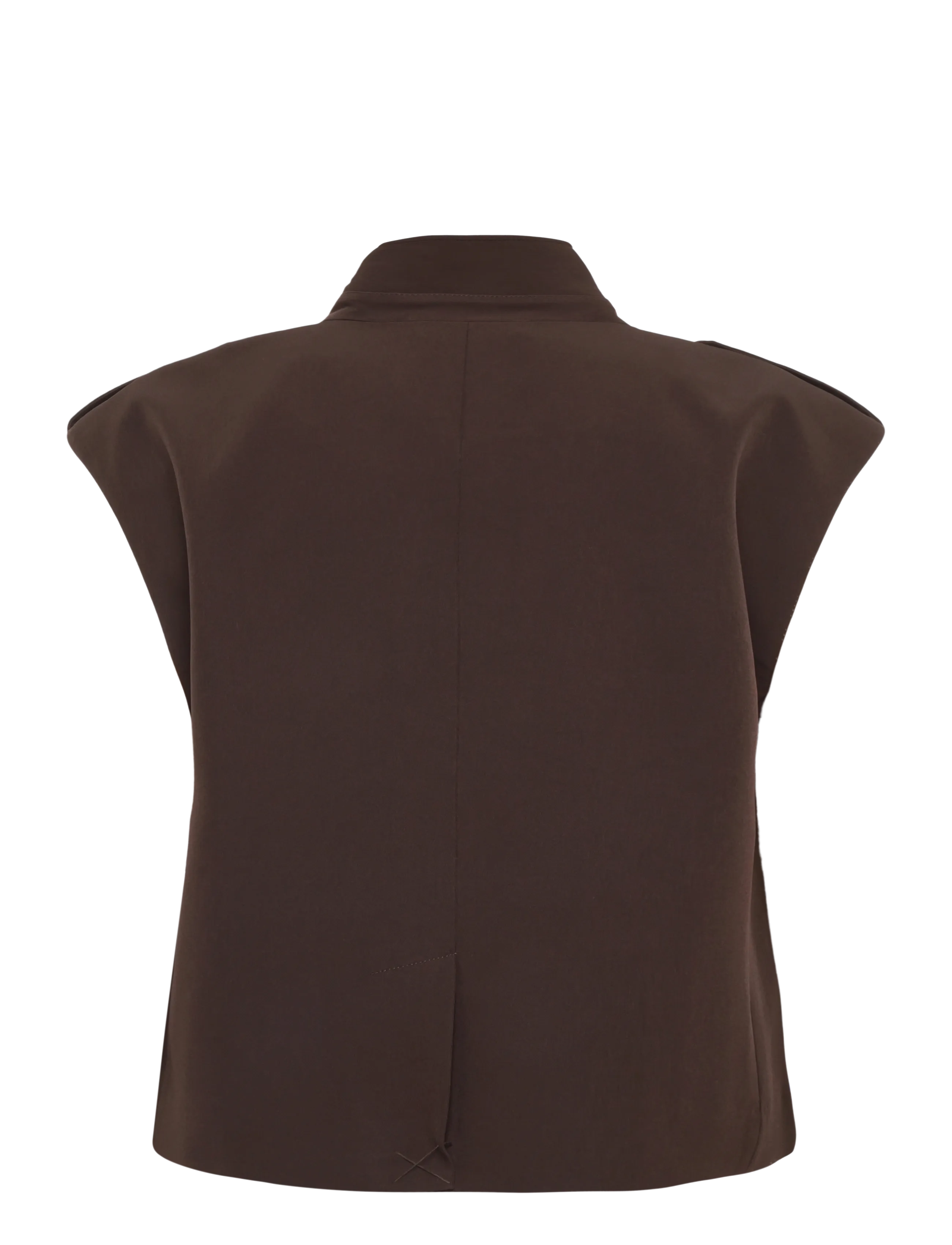 Bruuns Bazaar - RubySusBBLita waistcoat - dark brown - 1