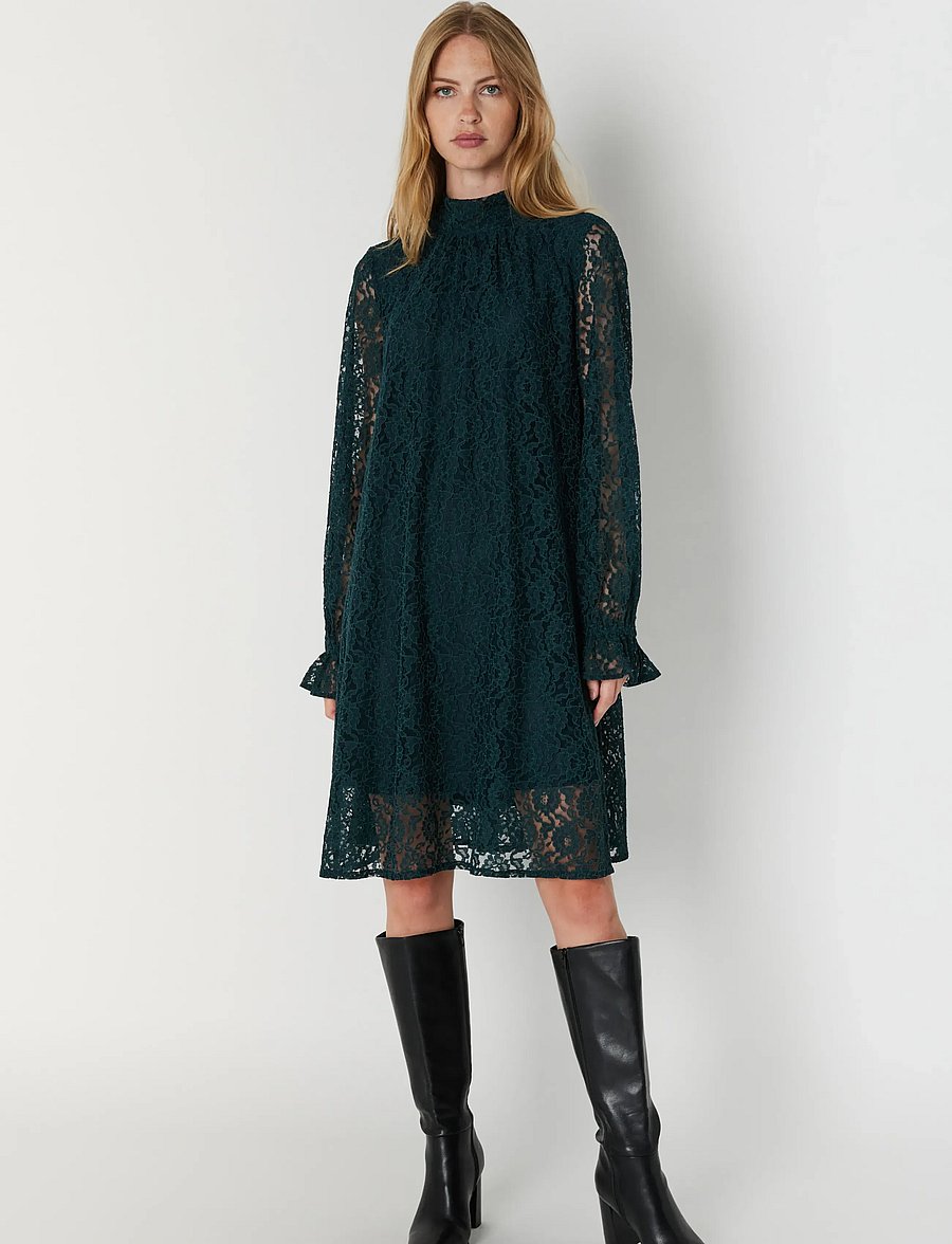 Green Rooftop With Pool Bruuns Bazaar Doreabbregina Dress (Dark Green/Vihreä) - 199.95 ...