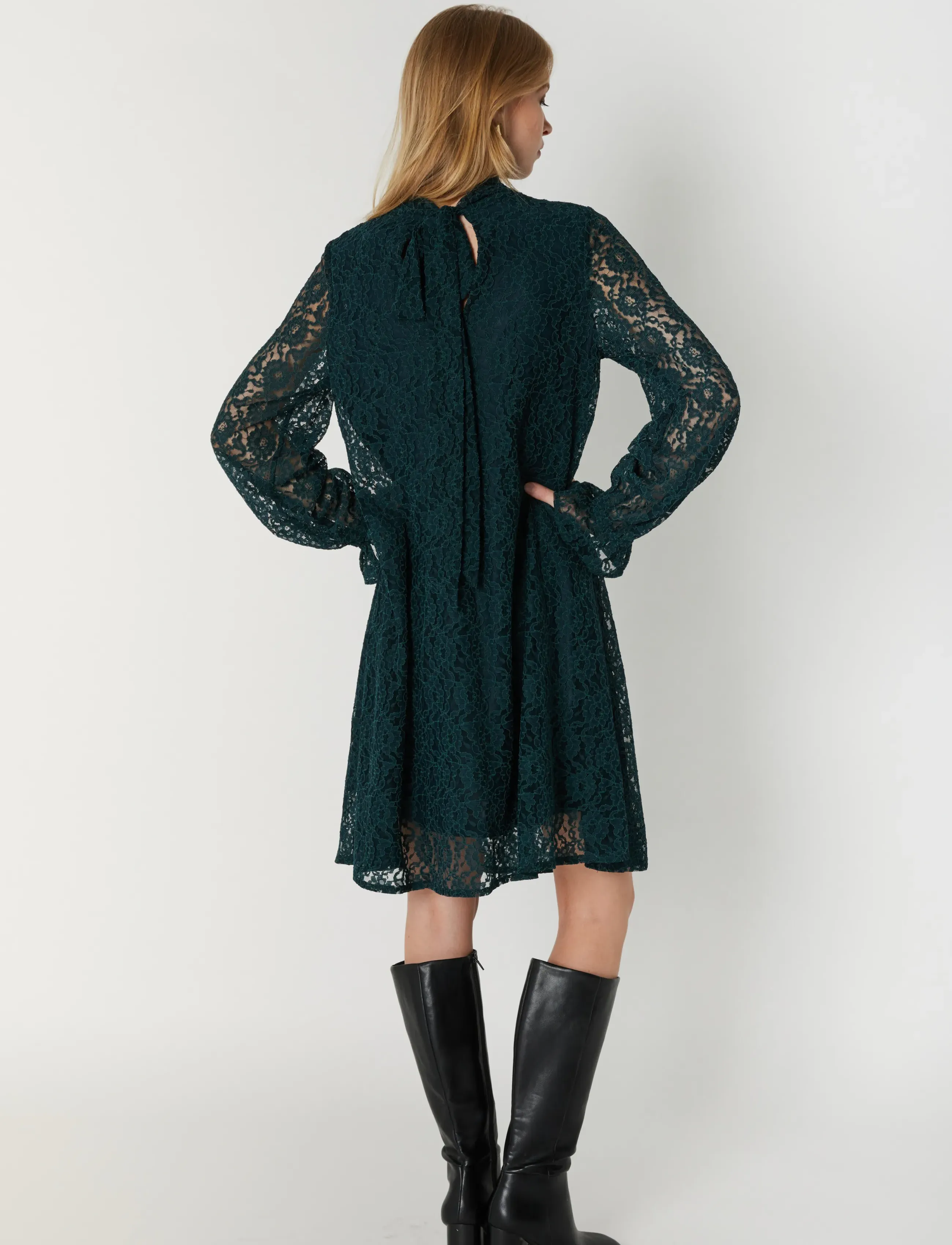 Bruuns Bazaar - DoreaBBRegina dress - party wear at outlet prices - dark green - 3