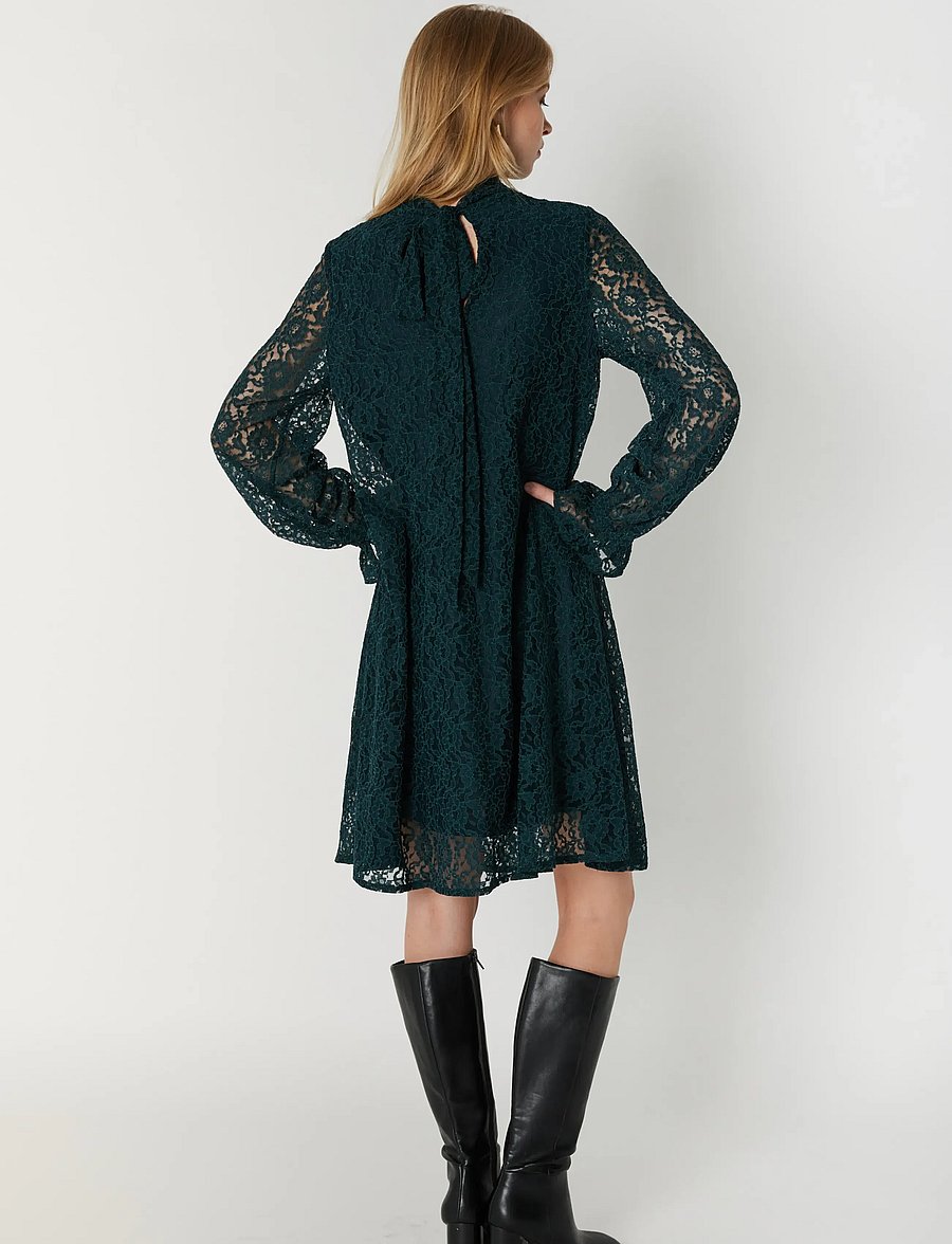 Green Rooftop With Pool Bruuns Bazaar Doreabbregina Dress (Dark Green/Vihreä) - 199.95 ...