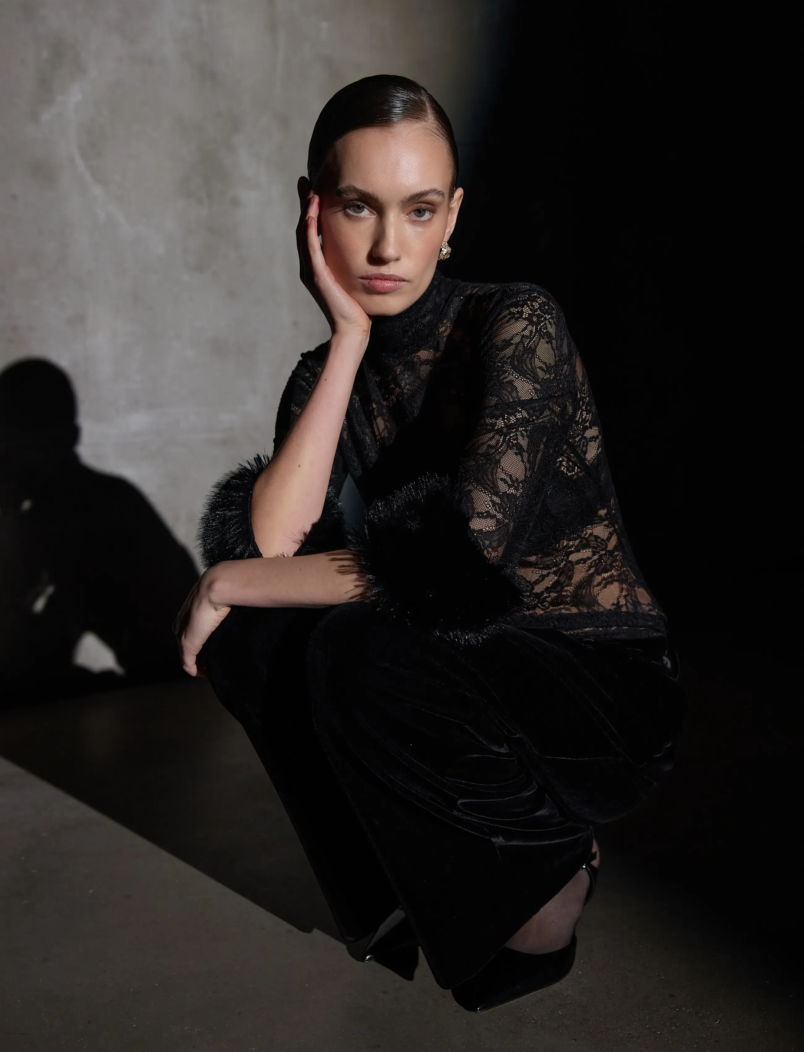 Bruuns Bazaar - SeliniaBBLenia blouse - three-quarter-sleeved blouses - black - 0
