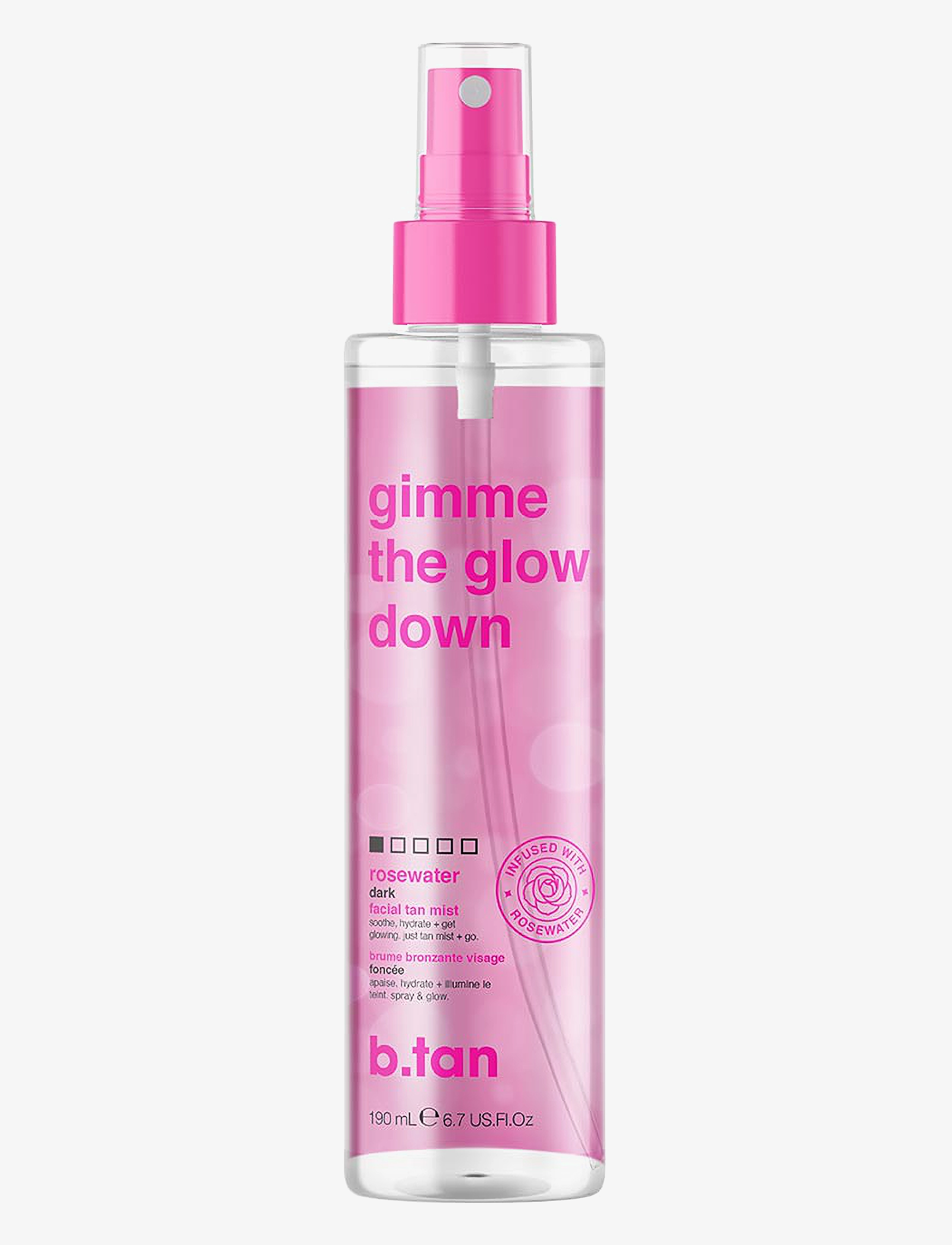 B.Tan Gimme The Glow Down Facial Tan Mist, Tåge, Nude, Str: 190 ML