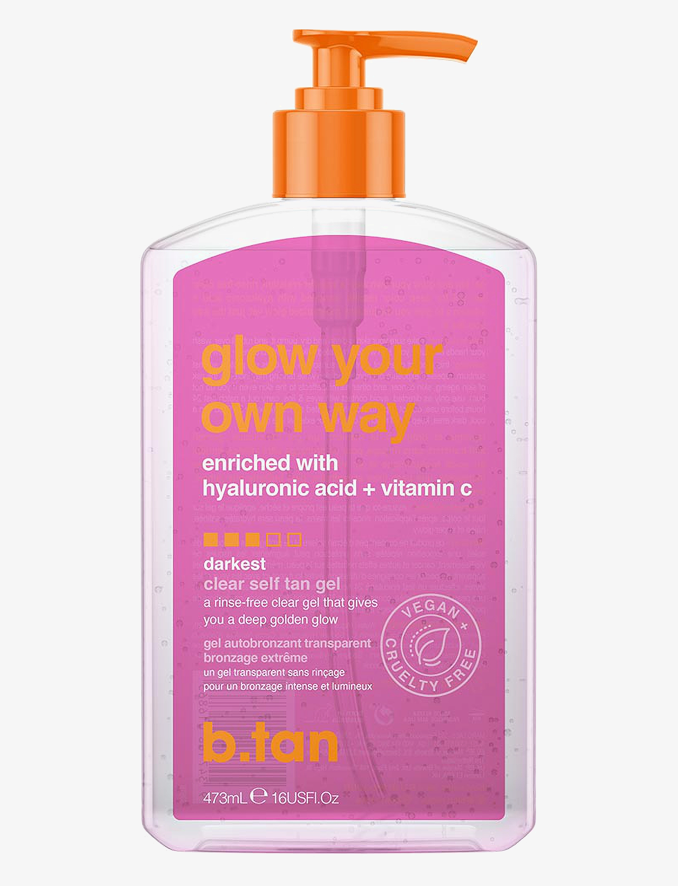 B.Tan Glow Your Own Way Clear Self Tan Gel, Lotion, Nude, Str: 473 ml