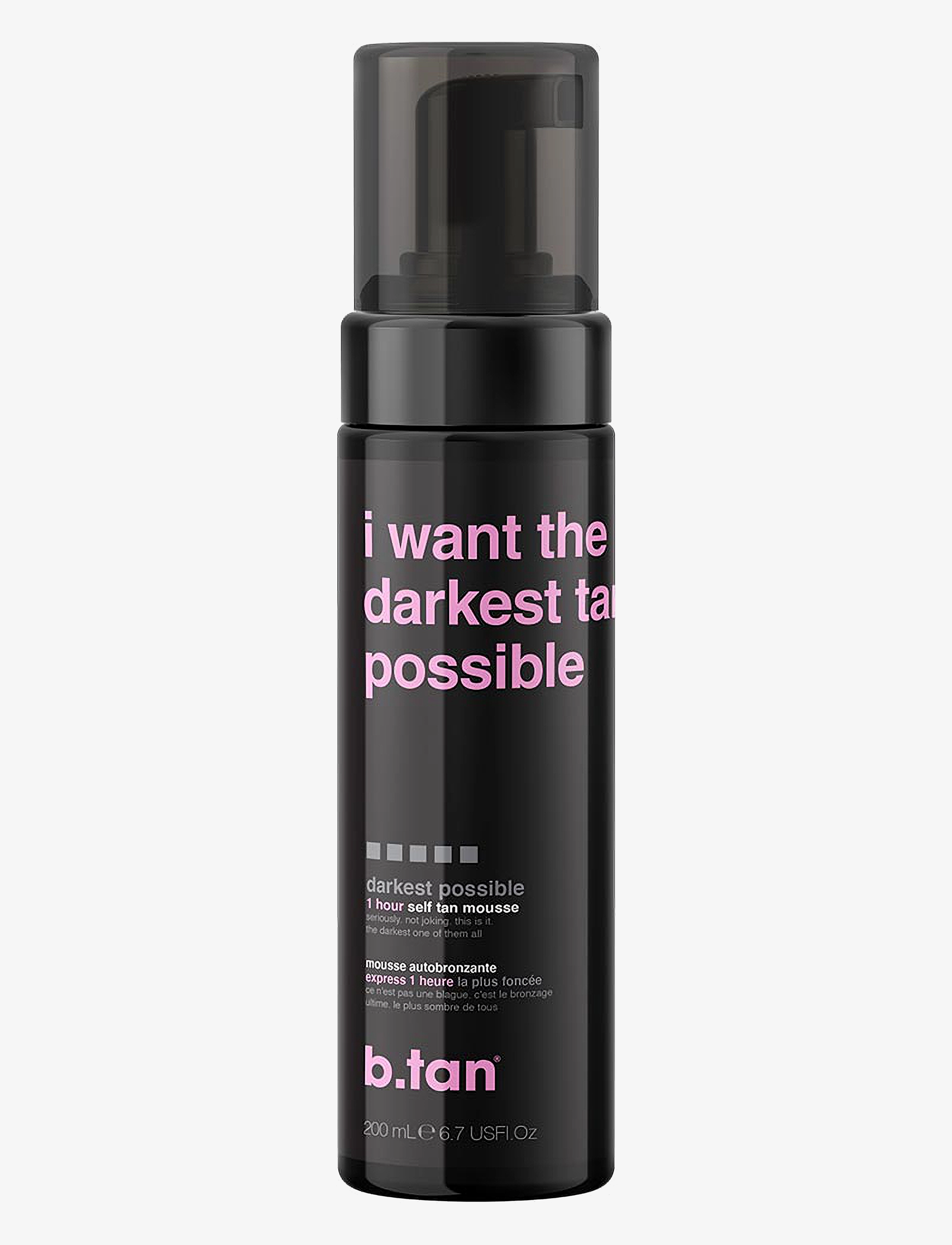 B.Tan I Want The Darkest Tan Possible Self Tan Mousse - Selvbrunere - NO COLOR / undefined
