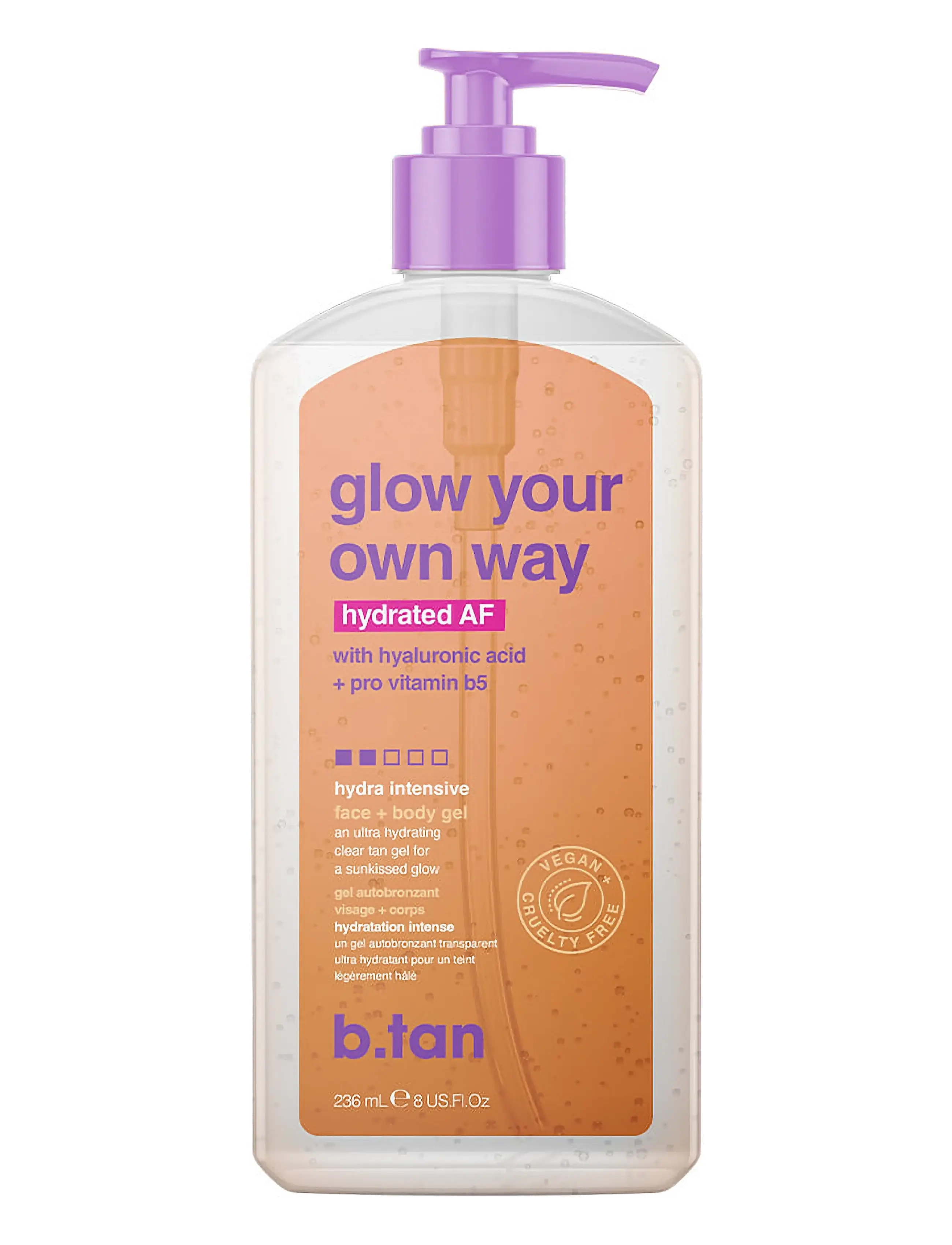 B.Tan Glow Your Own Way Clear Self Tan Gel Hydrated AF (Face & Body) - Ilutooted meestele - NO COLOR / undefined