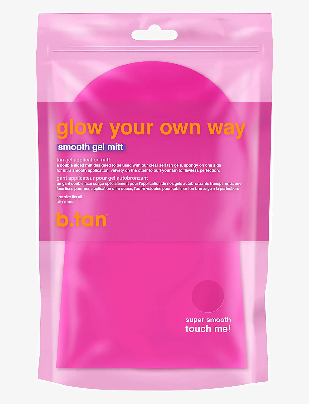 B.Tan - Glow Your Own Way Smooth Gel Mitt (Pink) - lotion - no color - 0