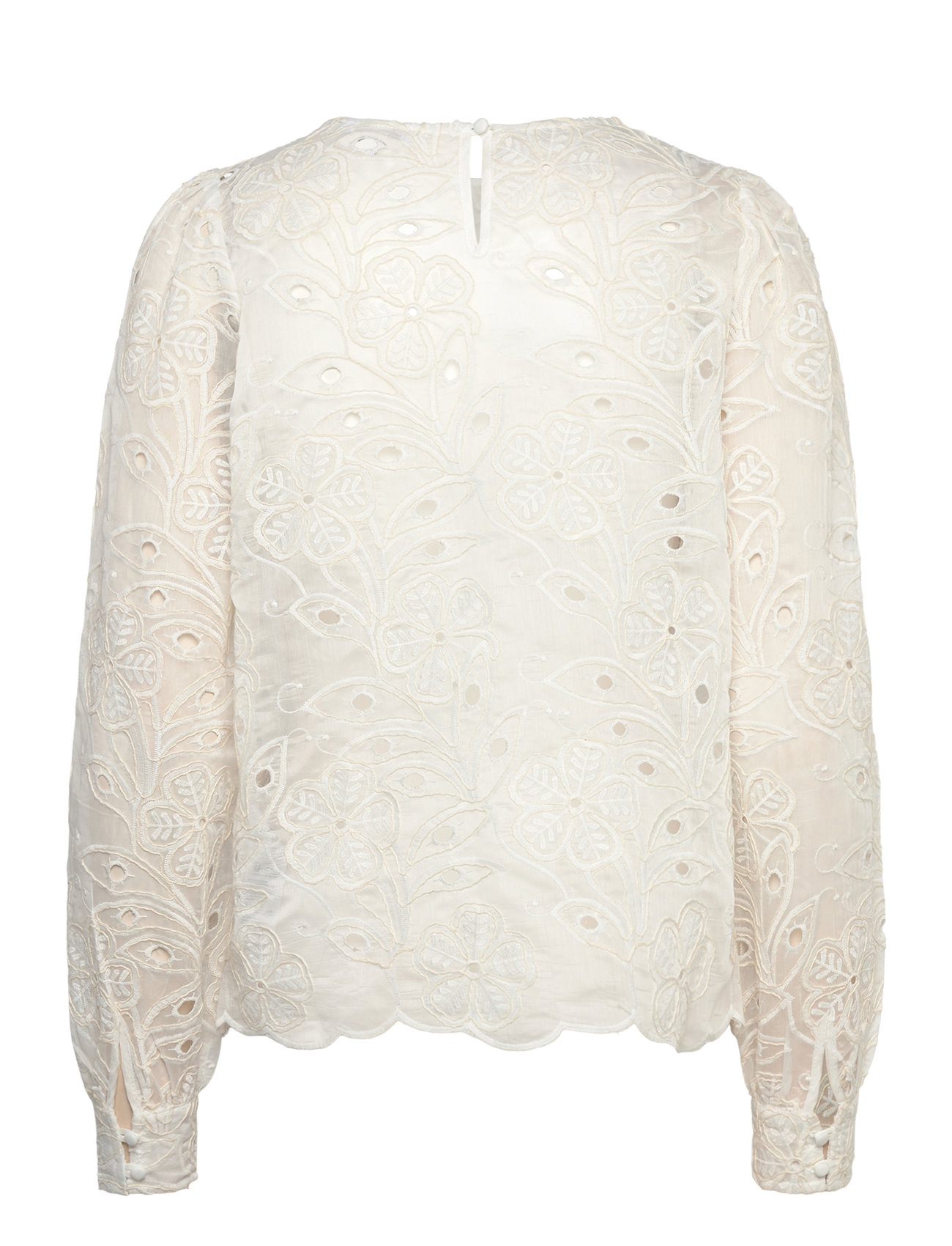 BUBBLEROOM Puff Sleeve Embroidered Blouse blusar dam – bild 7