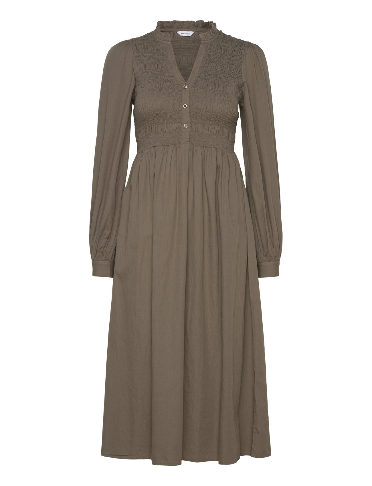 BUBBLEROOM V-neck Cotton Smock Dress klänningar dam – bild 5