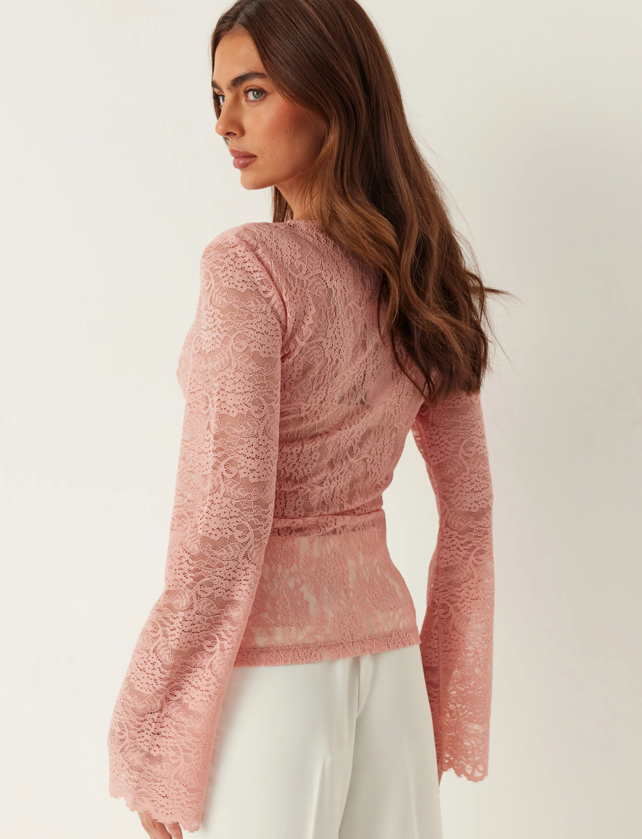 BUBBLEROOM Long Sleeve Lace Top toppar dam – bild 7