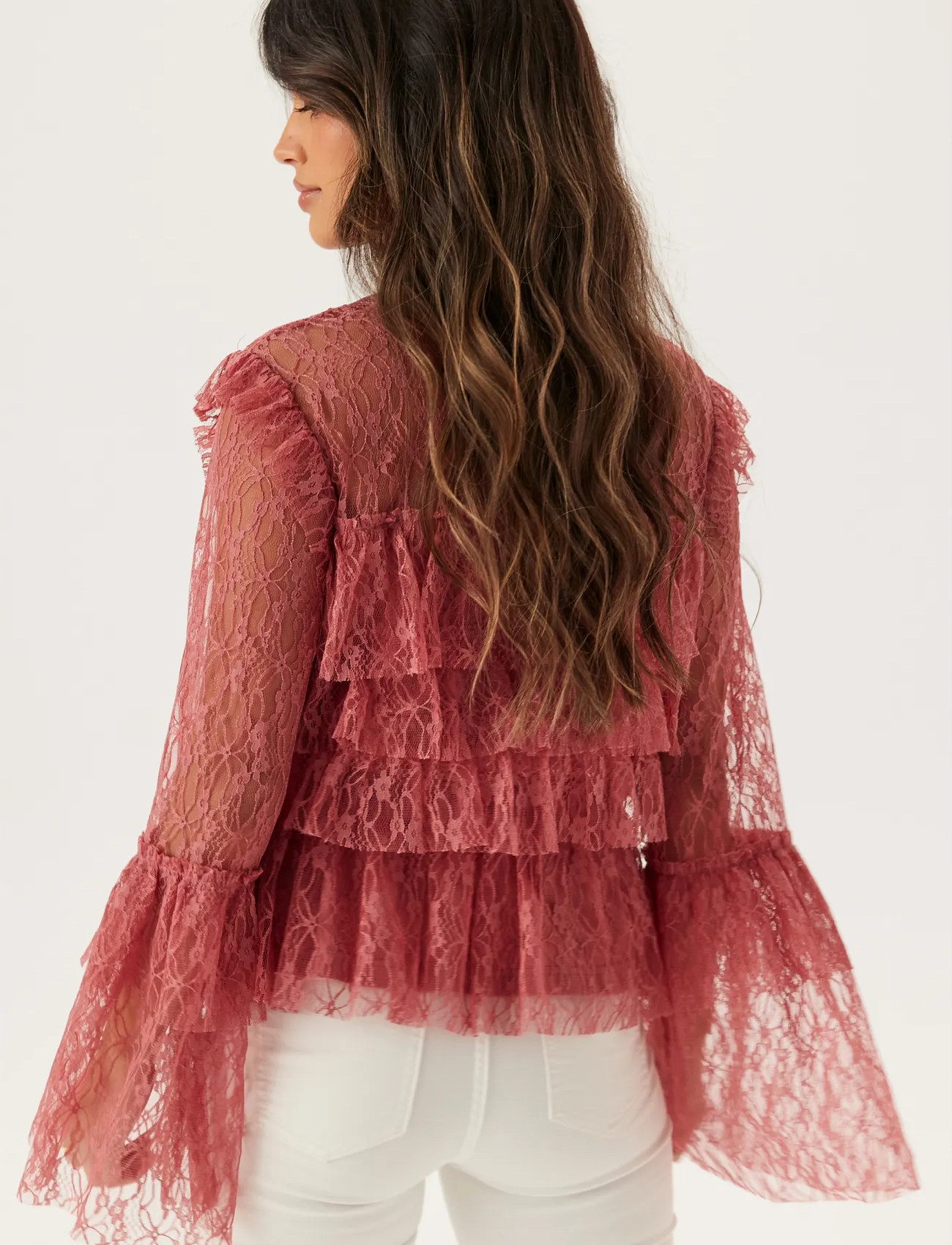 BUBBLEROOM Frill Lace Blouse blusar dam – bild 9