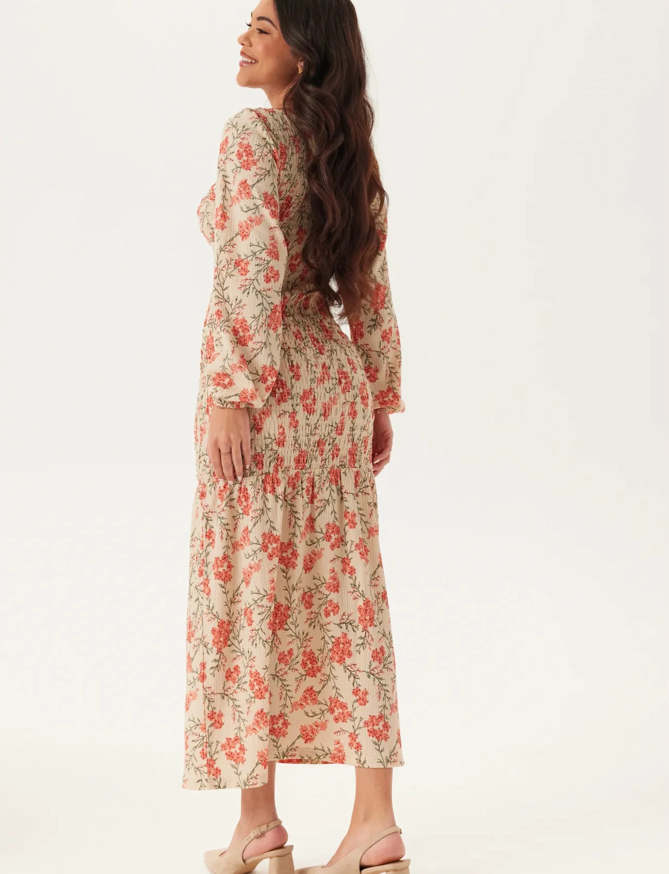 Happy Holly Structure Smock Midi Dress midiklänningar dam – bild 8