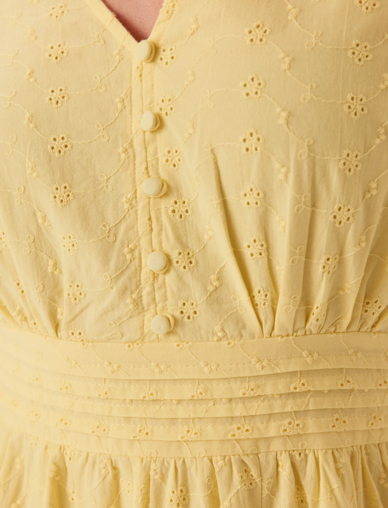 BUBBLEROOM Broderie Anglaise Dress midiklänningar dam – bild 9